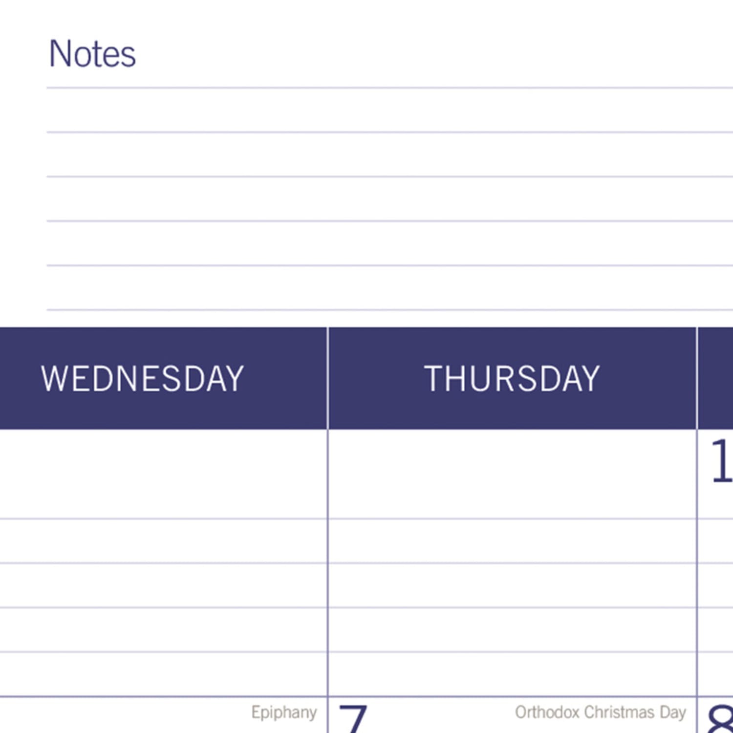 2027 Blueline DuraGlobe Monthly Desk Pad Calendar, 22in x 17in, Blue/White, January To December, C177227, Total Qty 1 - Image 4