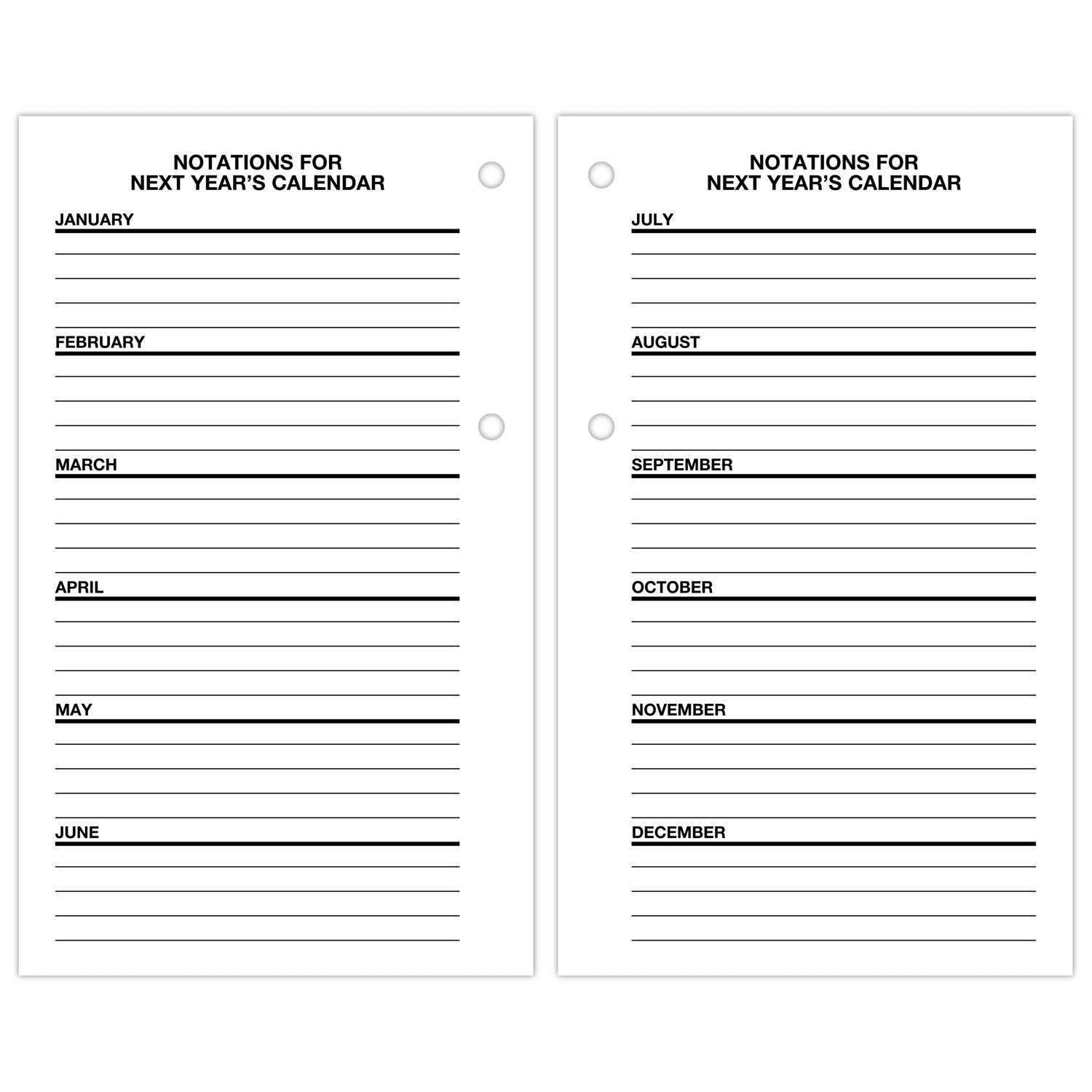 AT-A-GLANCE 2027 Financial Daily Desk Calendar Refill, Standard, 3 1/2in x 6in - Image 6