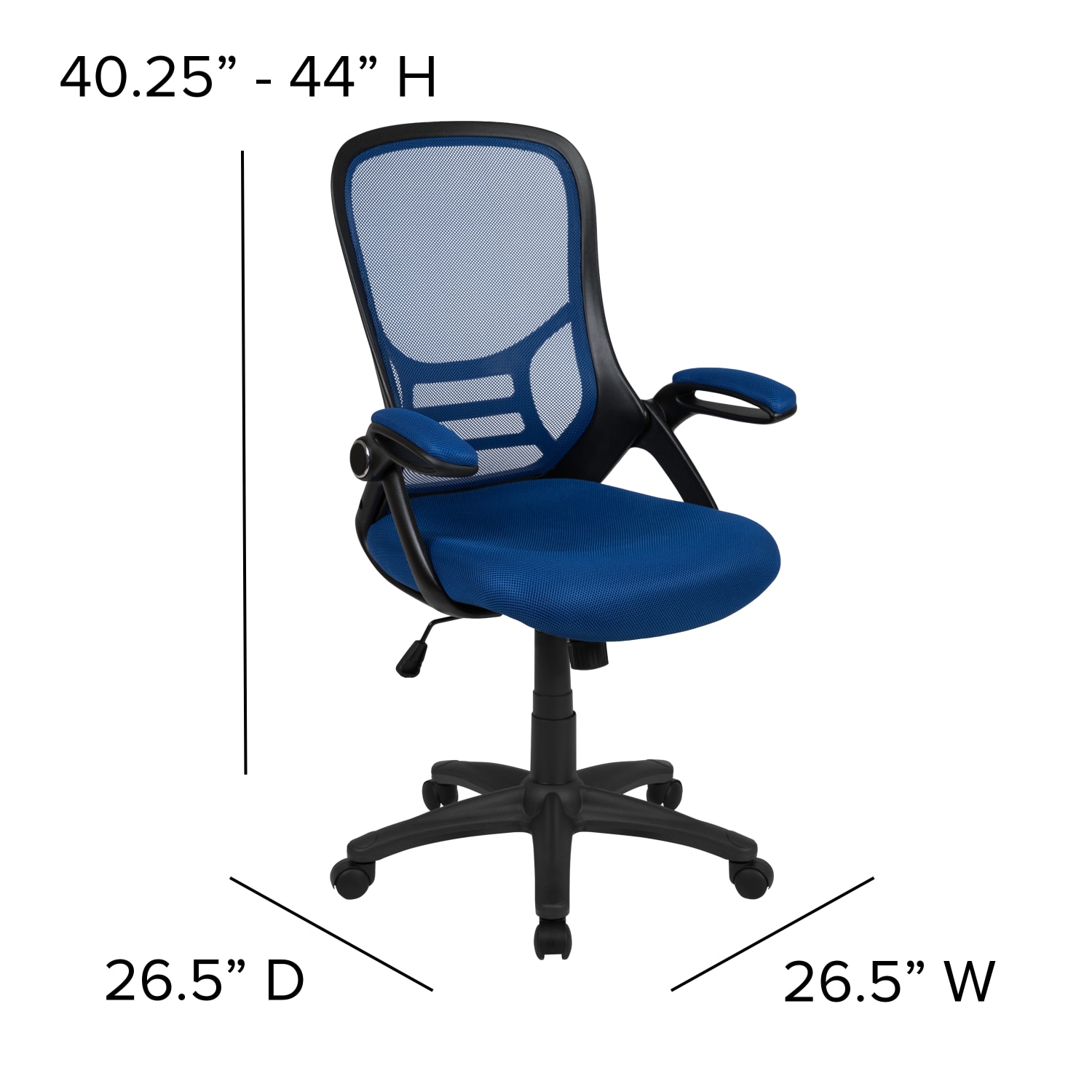 Flash Furniture Porter Ergonomic Mesh HighBack Office Chair Blue PopularChairscom Flash Furniture Porter Ergonomic Mesh High Back Office Chair Blue PopularChairscom