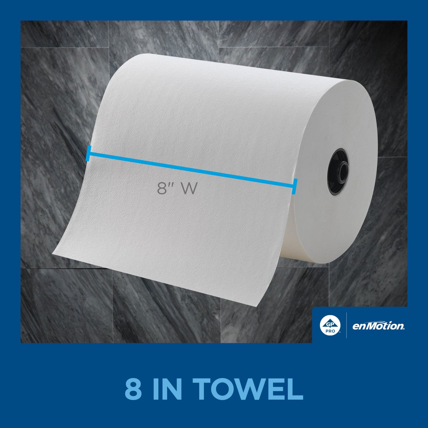 enMotion Flex by GP PRO, 1-Ply, 8.2in x 550ft, White, 6 Rolls per Case - Image 5