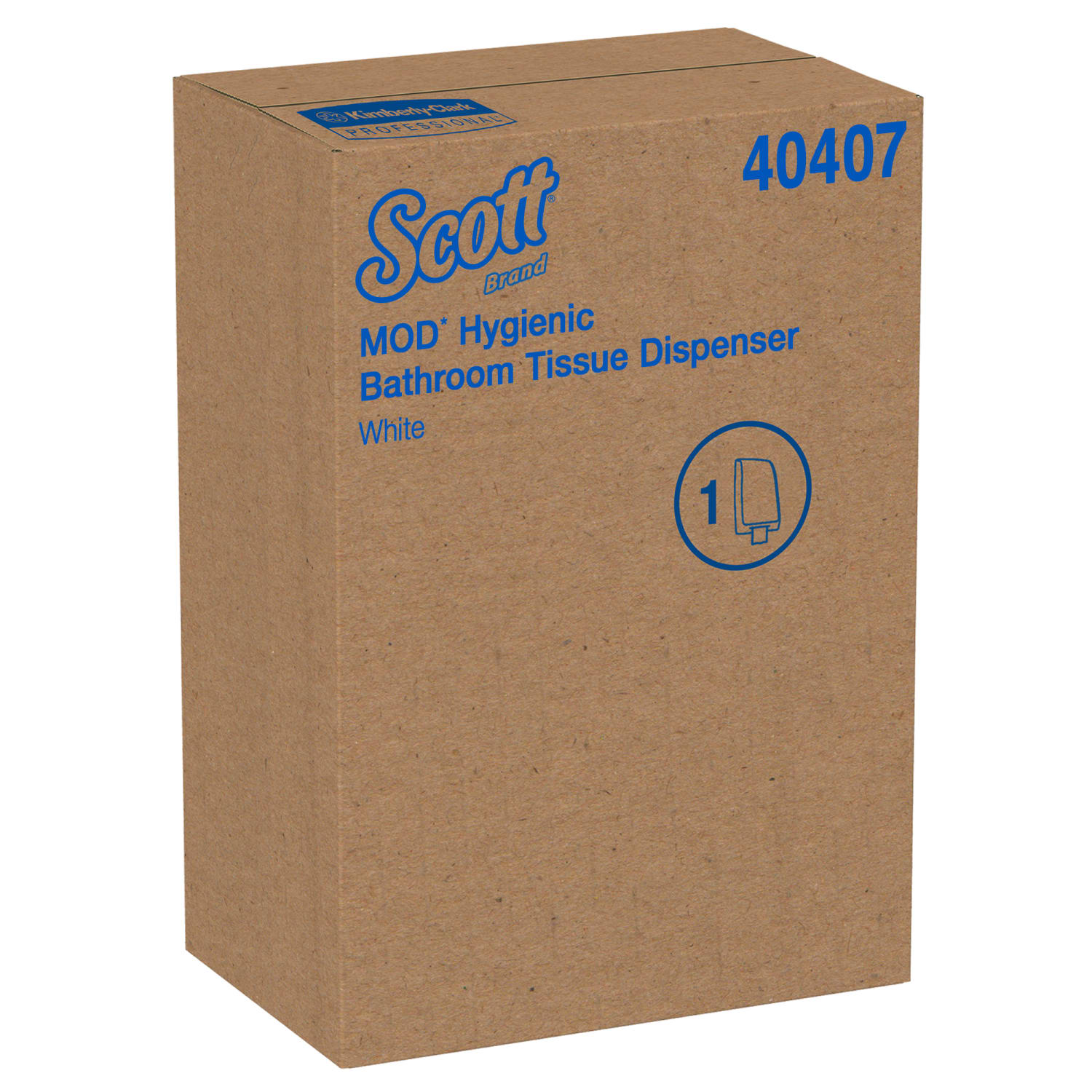 Scott Hygienic Bathroom Tissue Dispenser, White, 1 Dispenser - Image 3