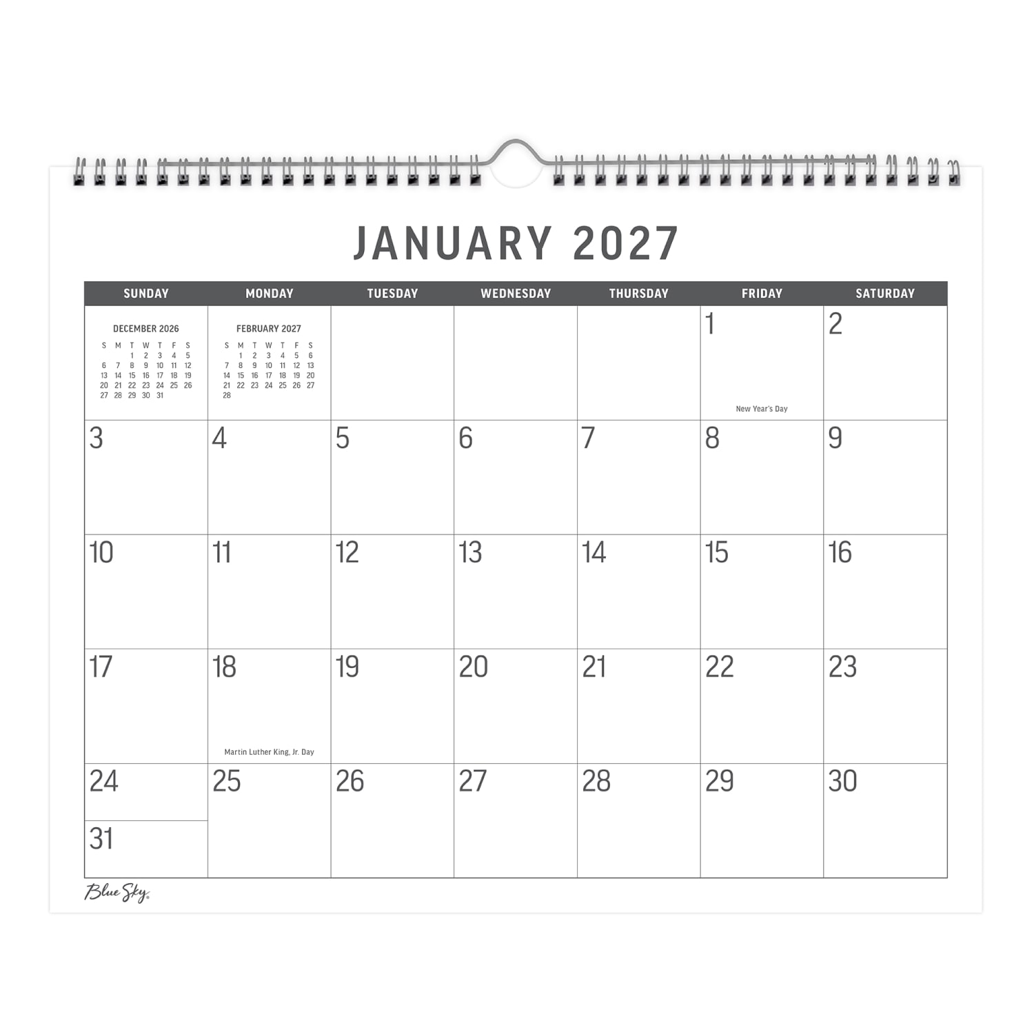 2027 Large Print Standard Monthly Wall Calendar 15x12 - Image 3