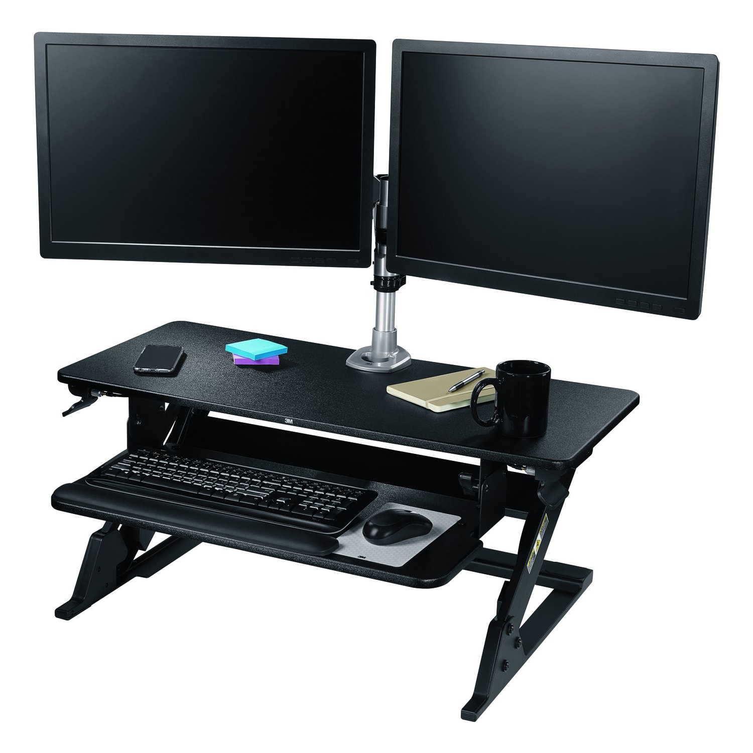 3M Precision Standing Desk, Black - Image 6