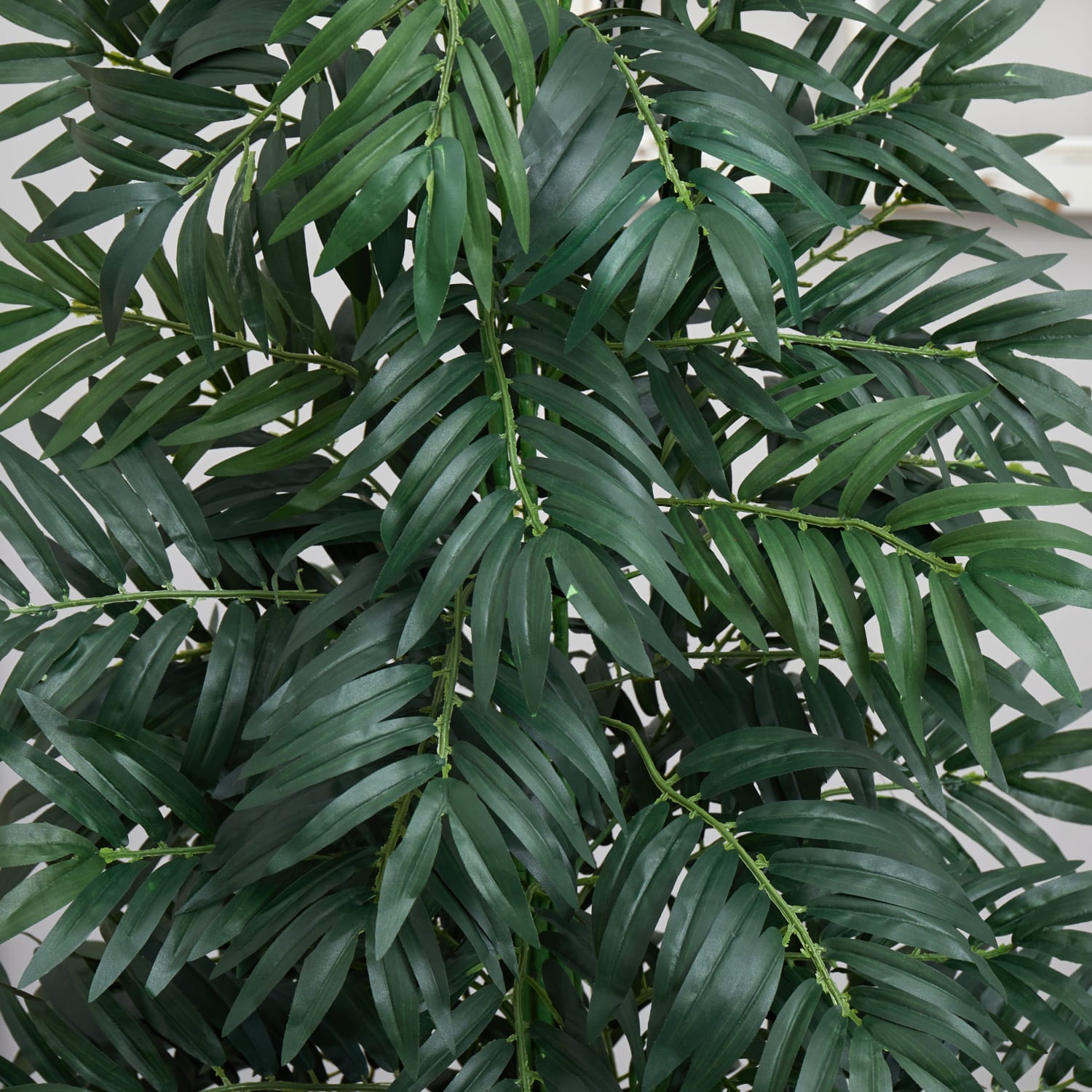 Nearly Natural 5-1/2ftH Bamboo Palm Artificial Plant With Decorative Planter, 66inH x 20inW x 20inD, Brown/Green - Image 5