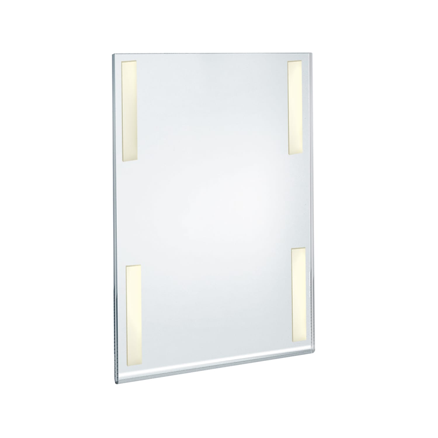 Azar Displays Adhesive Acrylic Vertical U-Frame Sign Holders, 17inH x 11inW x 1/4inD, Clear, Pack Of 2 Sign Holders - Image 4
