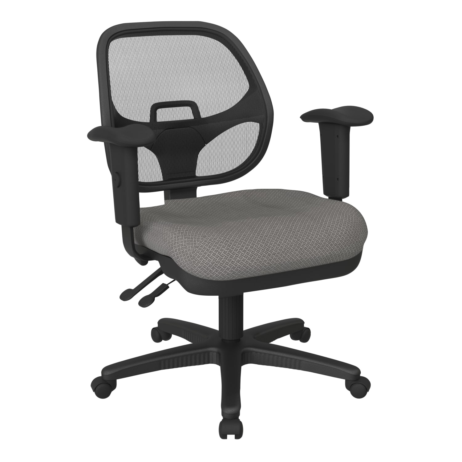 Office Star Ergonomic Mesh Task Chair With ProGrid Back Flint PopularChairscom