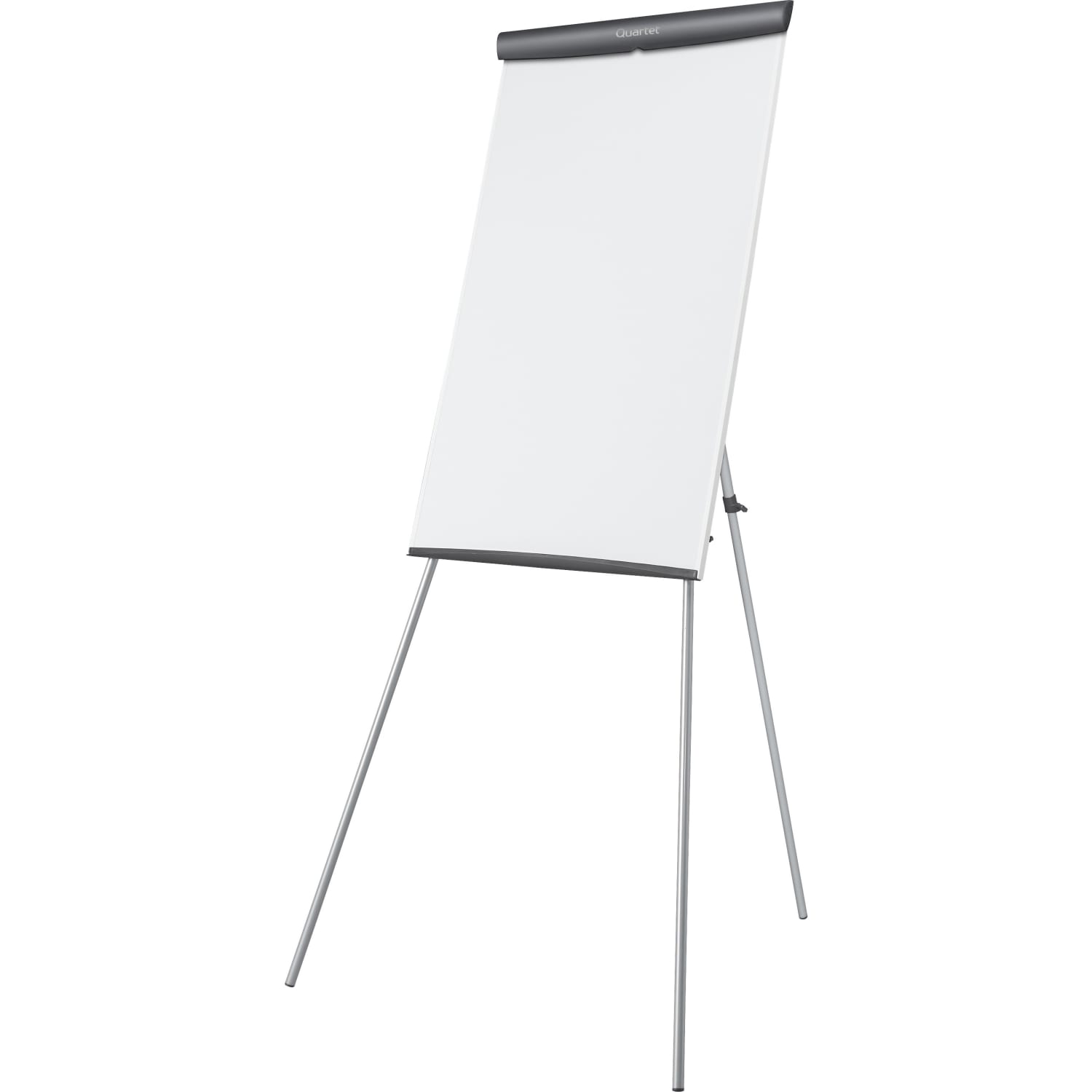 Quartet Melamine Presentation Easel, Whiteboard/Flipchart, 3ft x 2ft, Gray Frame - 36in (3 ft) Width x 24in (2 ft) Height - White Melamine Surface - Silver Graphite, Gray Frame - Magnetic - Adjustable, Rubber Feet, Sturdy, Durable - 1 Each - Image 3