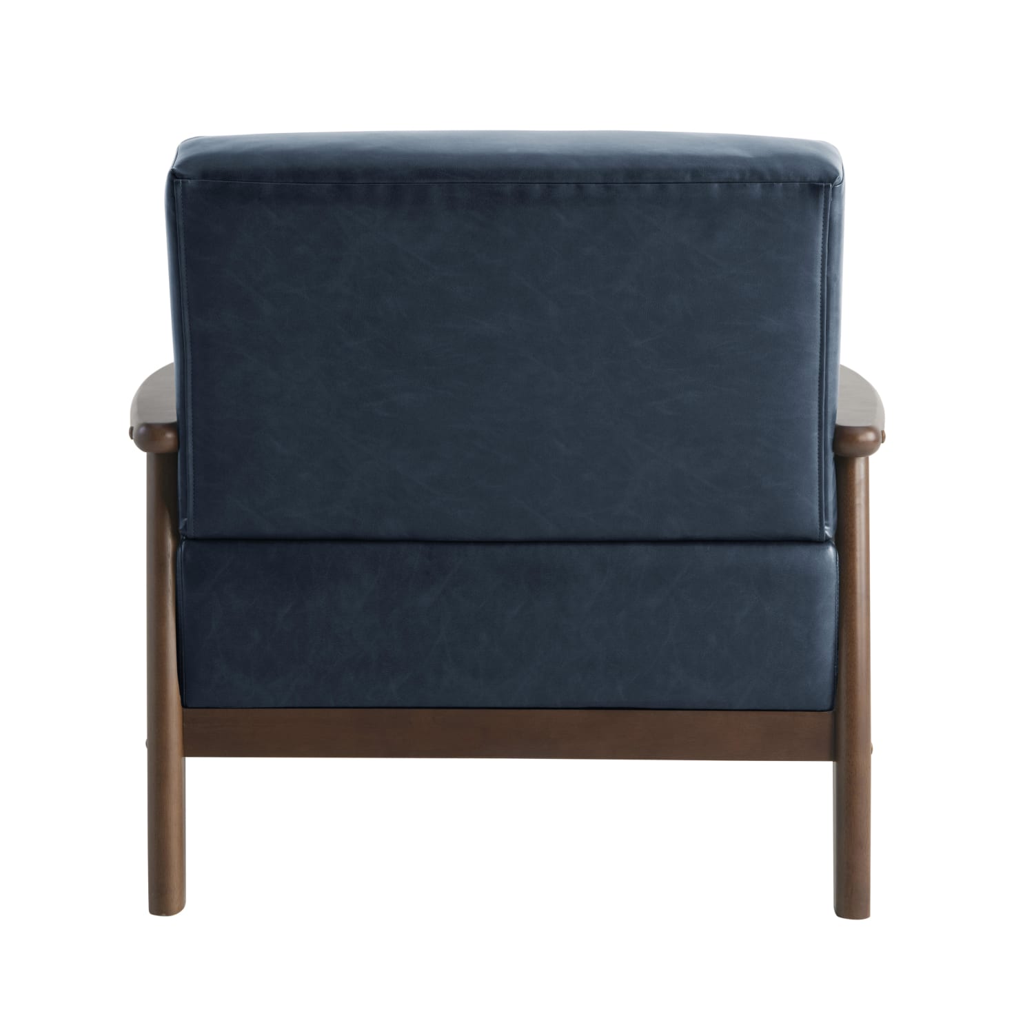 Lifestyle Solutions Anaheim Faux Leather Accent Guest Chair, Navy - Image 6