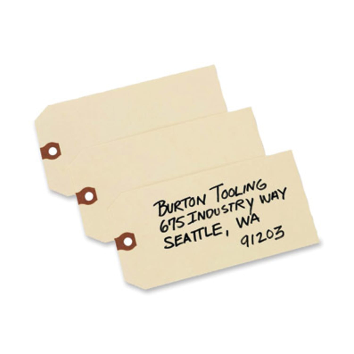 Avery Manila "G" Shipping Tags - 6.20in Length x 3.13in Width - Rectangular - 1000 / Box - Manila