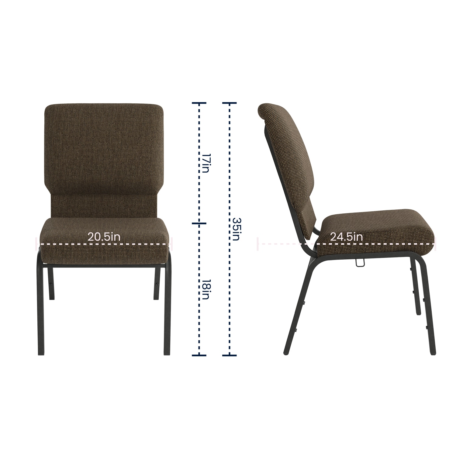 Flash Furniture Advantage Church Chair JuteBlack PopularChairscom