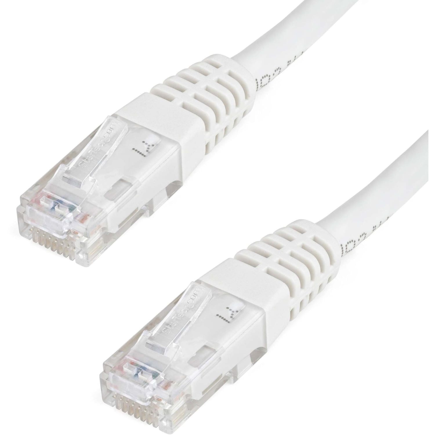 StarTech.com 100ft CAT6 Ethernet Cable - White Molded Gigabit CAT 6 Wire - 100W PoE RJ45 UTP 650MHz - C6PATCH100WH