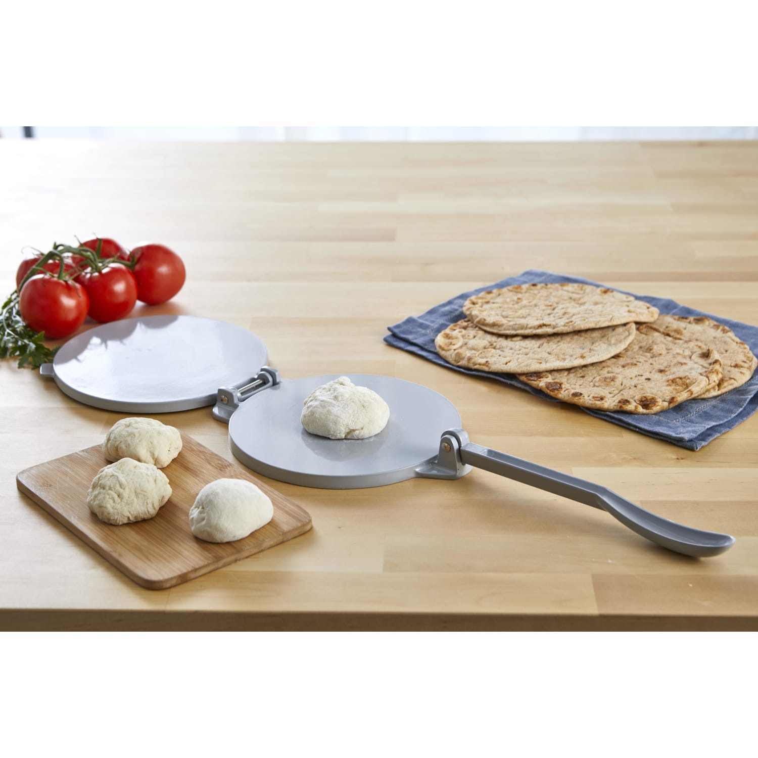 IMUSA Cast Aluminum Tortilla Press, 8in, Gray - Image 3