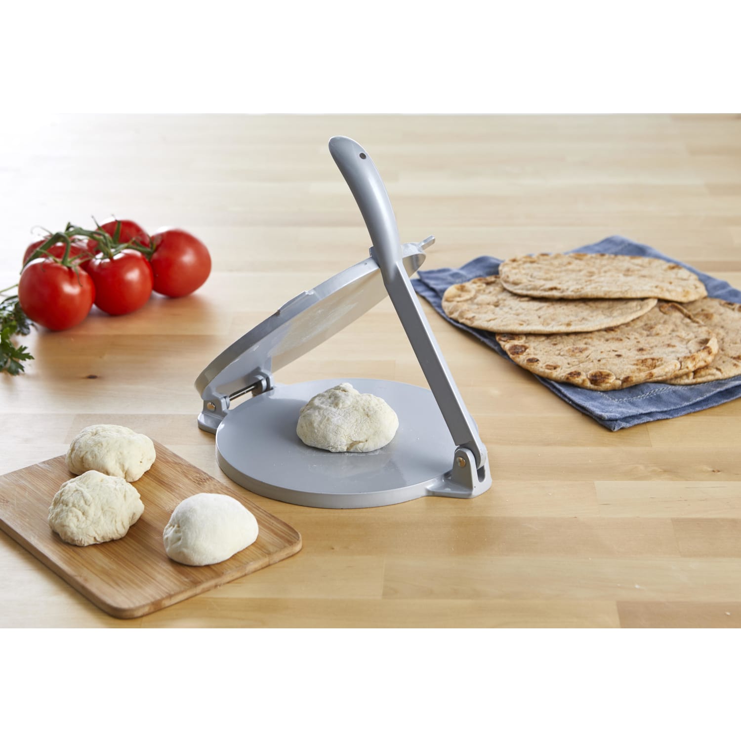 IMUSA Cast Aluminum Tortilla Press, 8in, Gray - Image 4