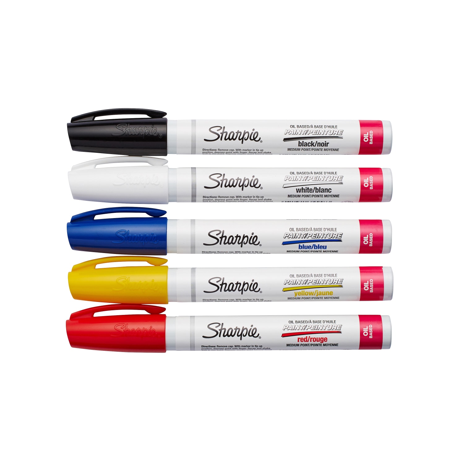 Sharpie Paint Markers, Medium Point, Assorted Colors, Pack Of 5 Markers - Image 4