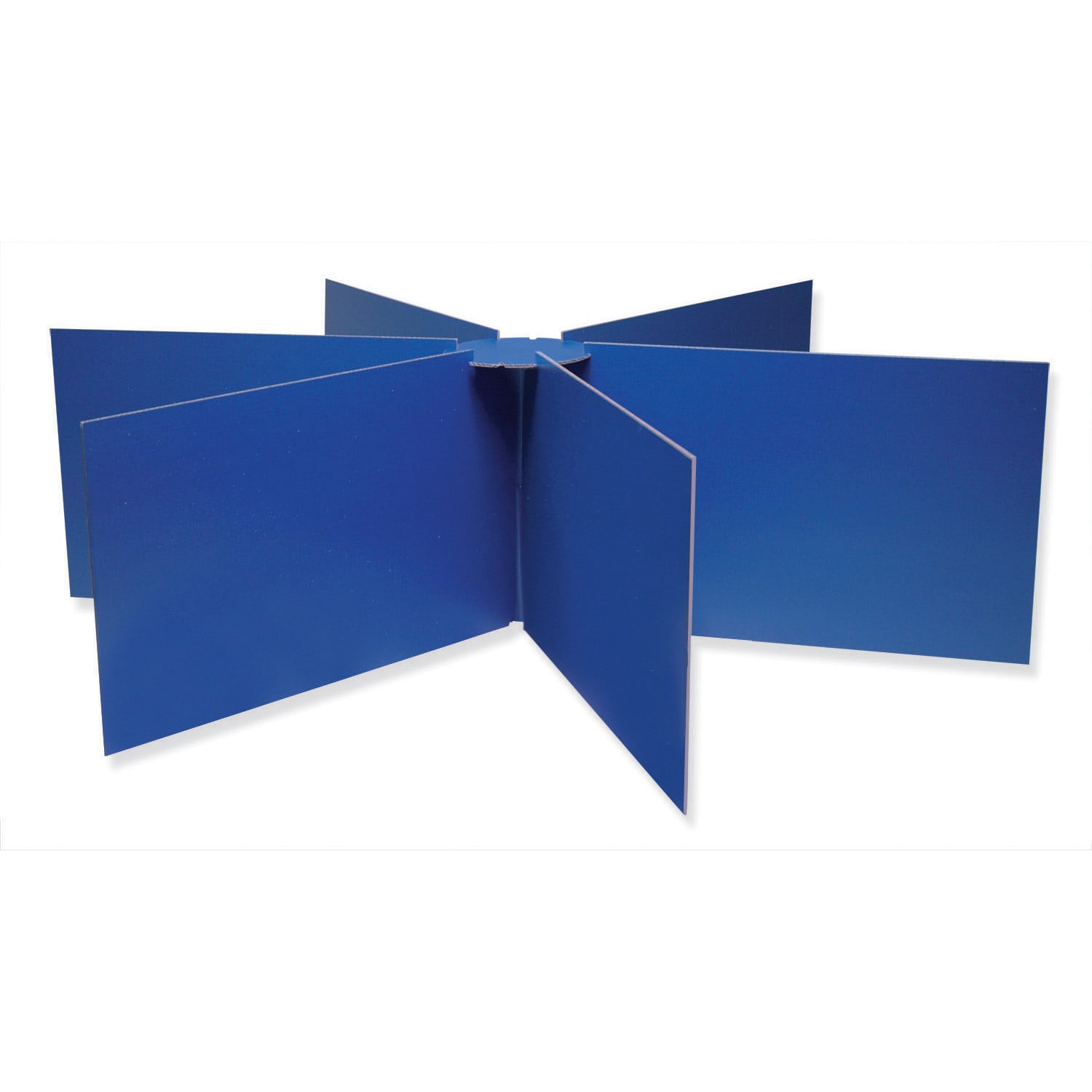 Pacon Privacy Boards, Round Table Compatible, 14inH x 48inW x 48inD, Blue, Pack Of 2 Boards - Image 3