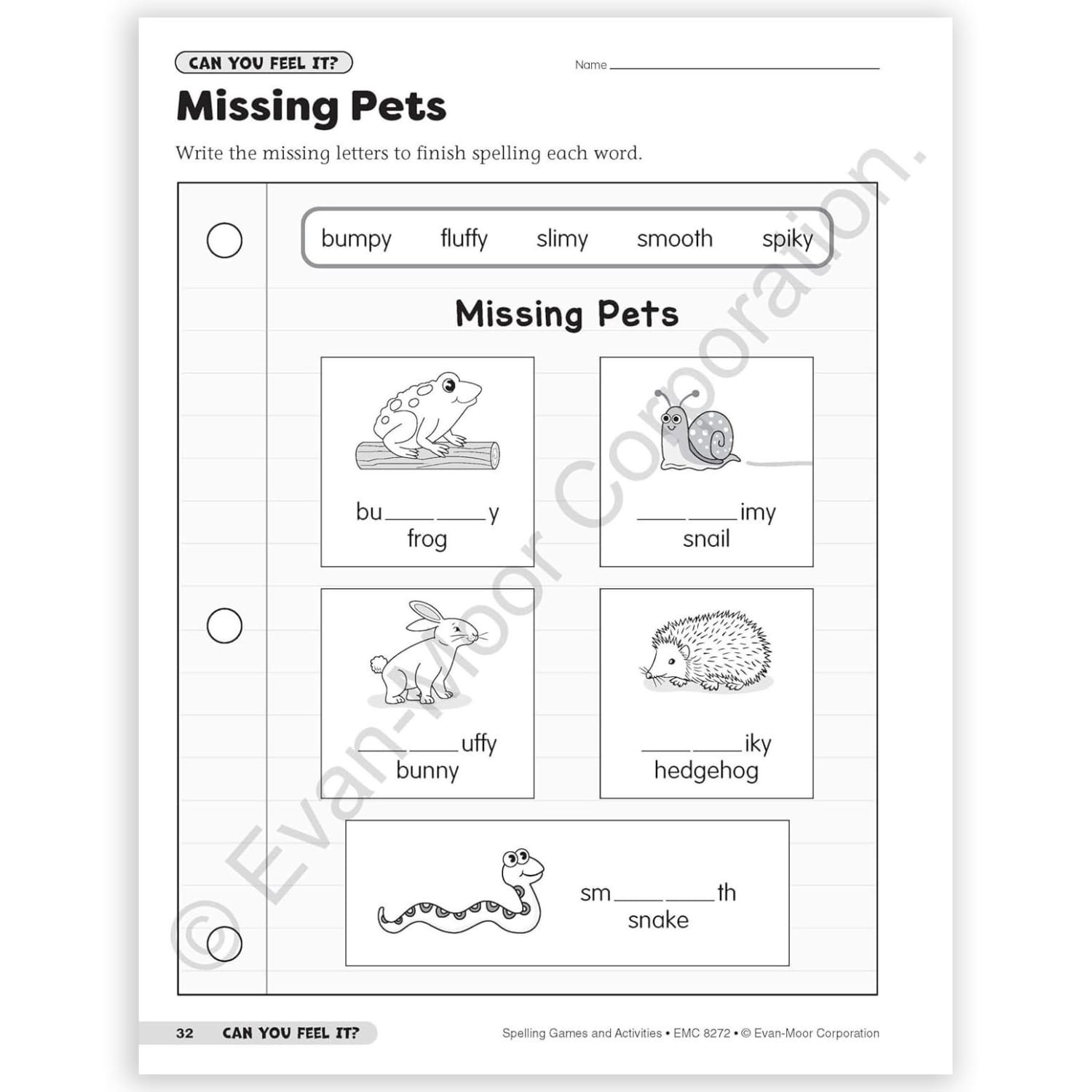 Evan-Moor Educational Publishers Spelling Games and Activities, Grade 2 - Image 6