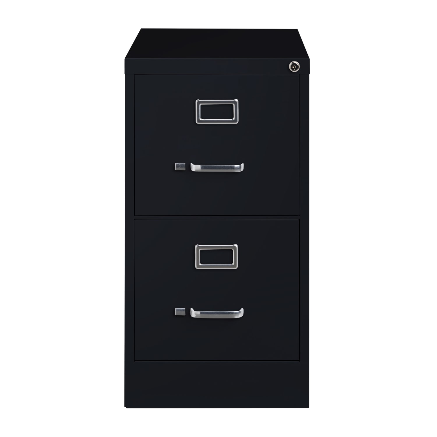 WorkPro 26-1/2inD Vertical 2-Drawer Letter-Size File Cabinet, Black - Image 3