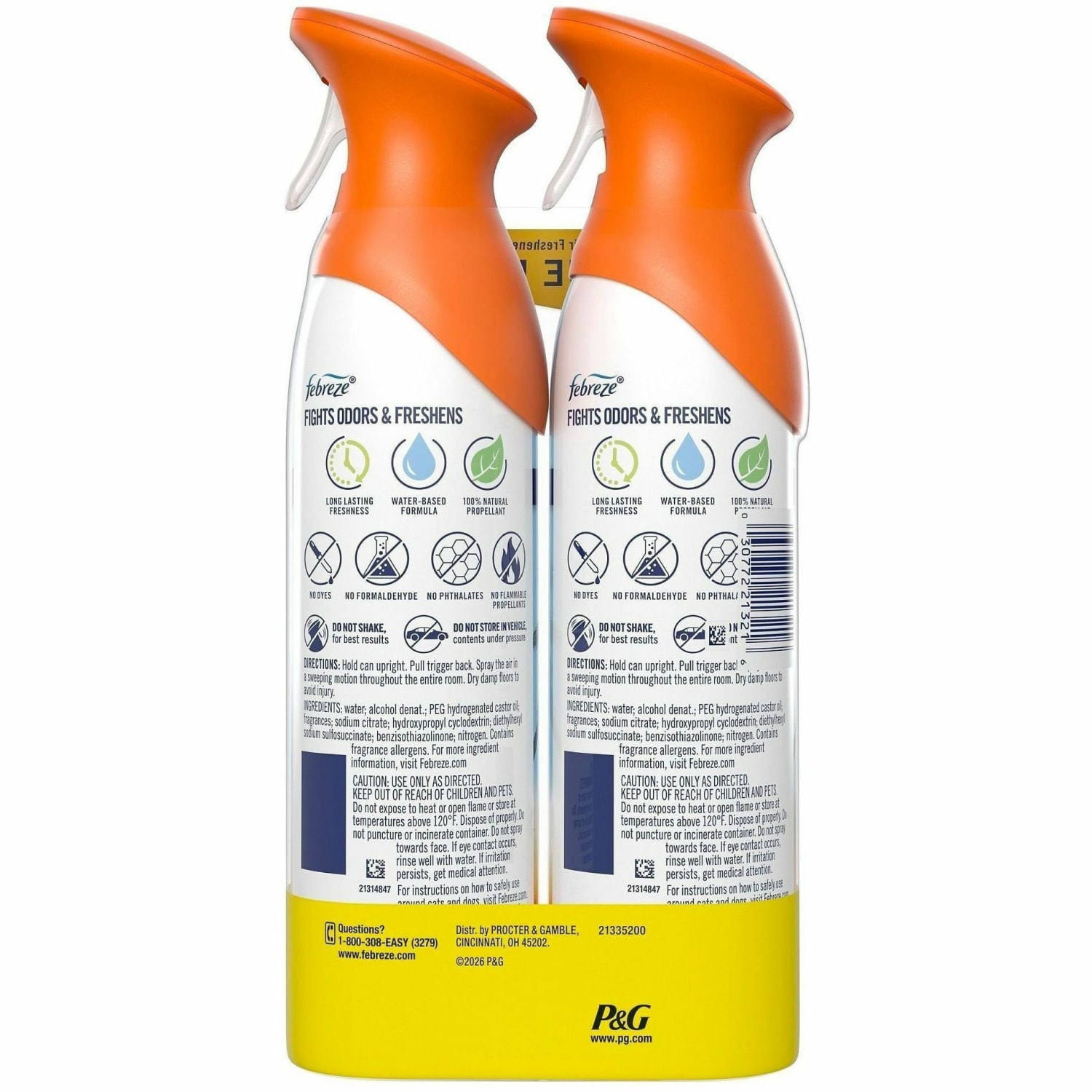 Febreze Air Mist Air Freshener Spray - Spray - 8.1 fl oz (0.3 quart) - Hawaiian Aloha - Odor Neutralizer, Long Lasting - 2 / Pack - Image 3