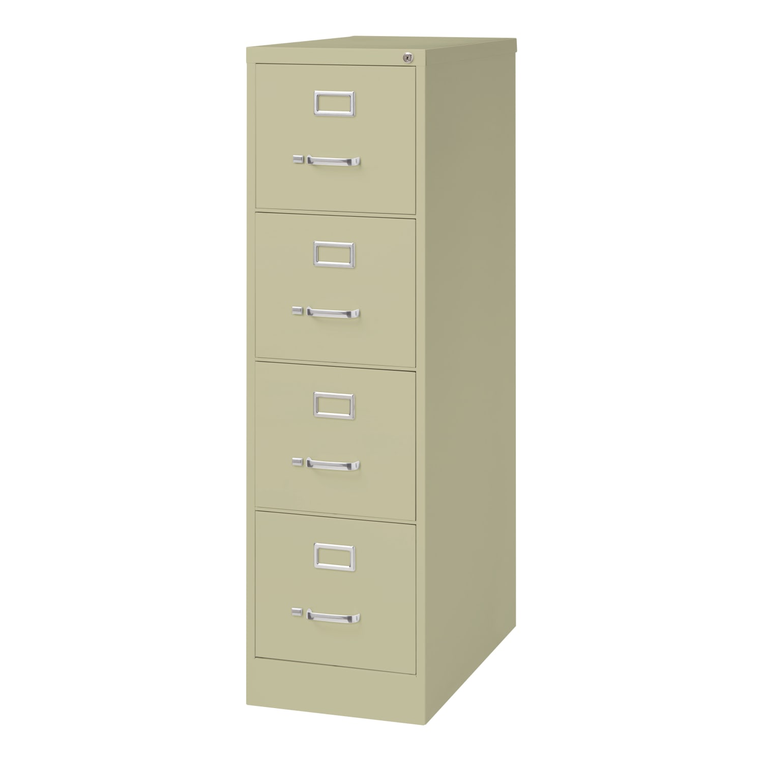 WorkPro 26-1/2inD Vertical 4-Drawer Letter-Size File Cabinet, Putty - Image 4