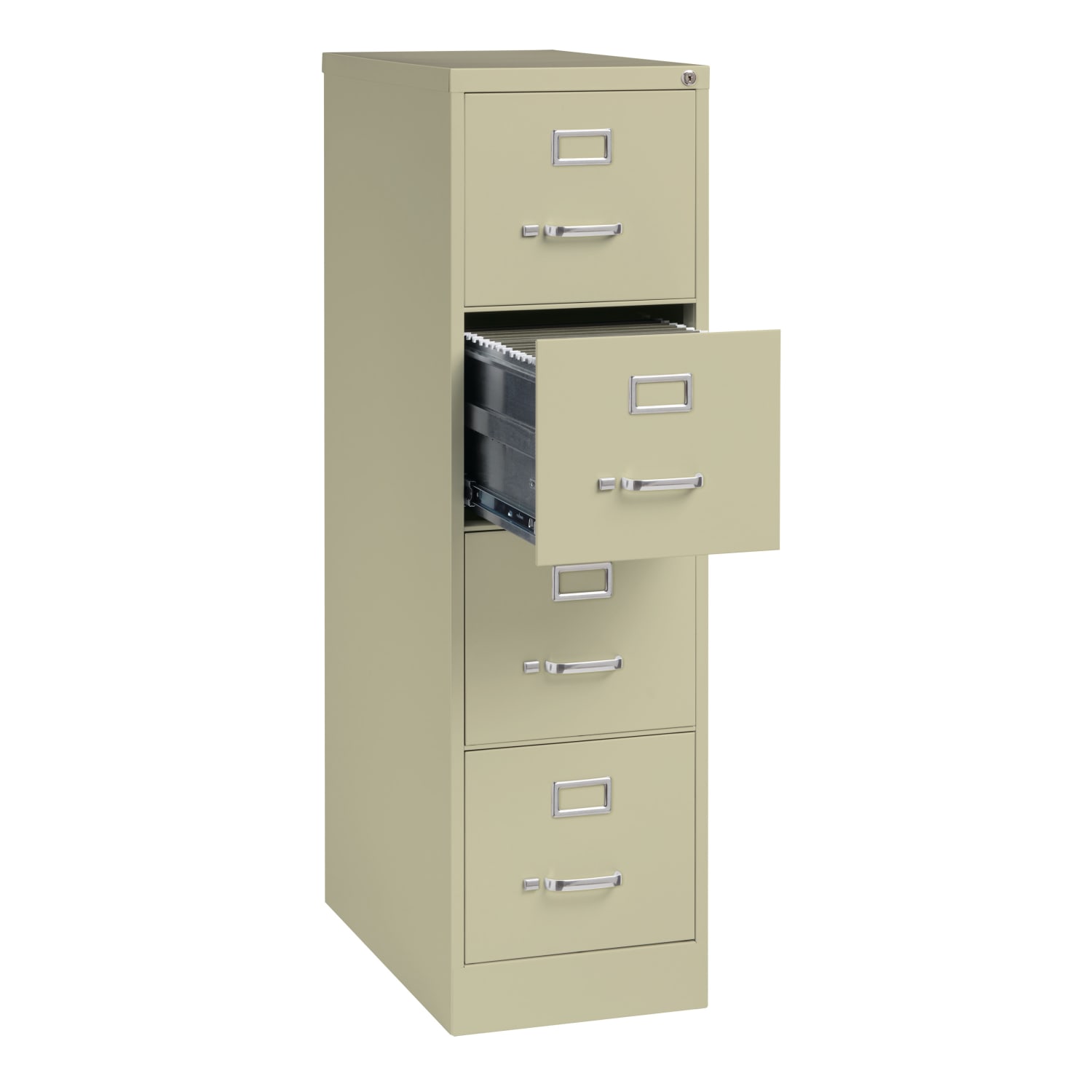WorkPro 26-1/2inD Vertical 4-Drawer Letter-Size File Cabinet, Putty - Image 5