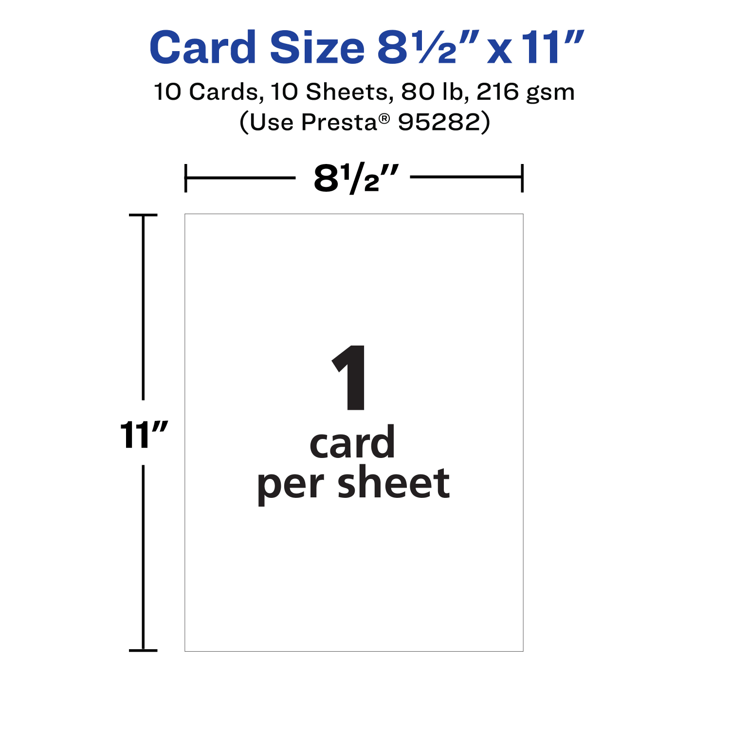 Avery Printable Cards, 95282-MWC10, Rectangle, 8.5in x 11in, Matte White, Pack Of 10 - Image 6