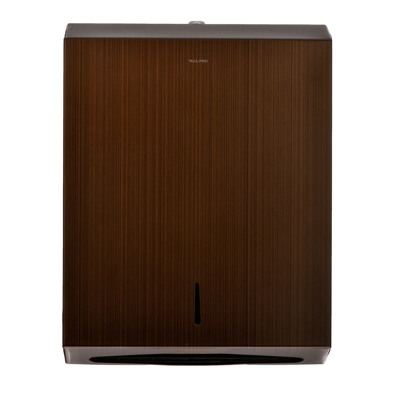 Alpine Industries Stainless Steel Brushed C-Fold/Multi-Fold Paper Towel Dispensers, Brown, Pack Of 2 Dispensers - Image 4