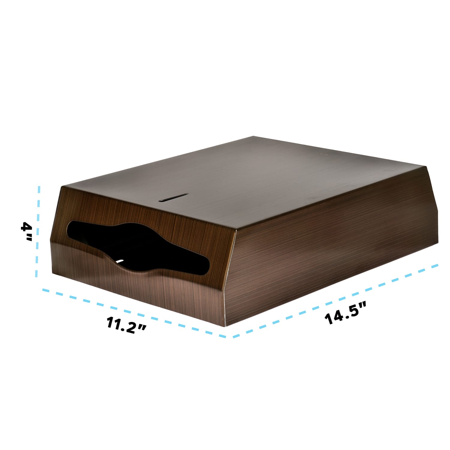 Alpine Industries Stainless Steel Brushed C-Fold/Multi-Fold Paper Towel Dispensers, Brown, Pack Of 2 Dispensers - Image 5