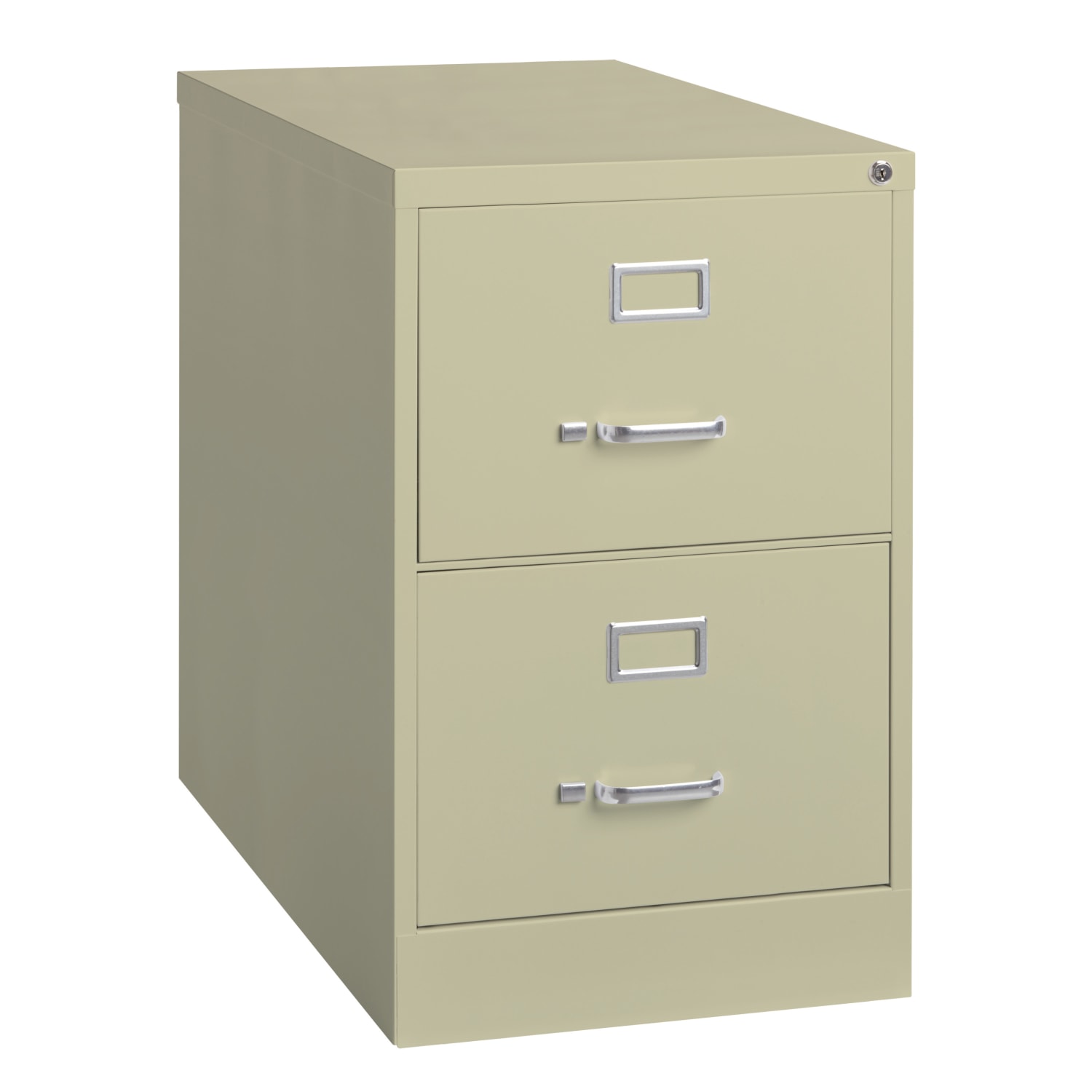 WorkPro 26 1/2inD 2-Drawer Legal-Size Vertical File Cabinet, Putty