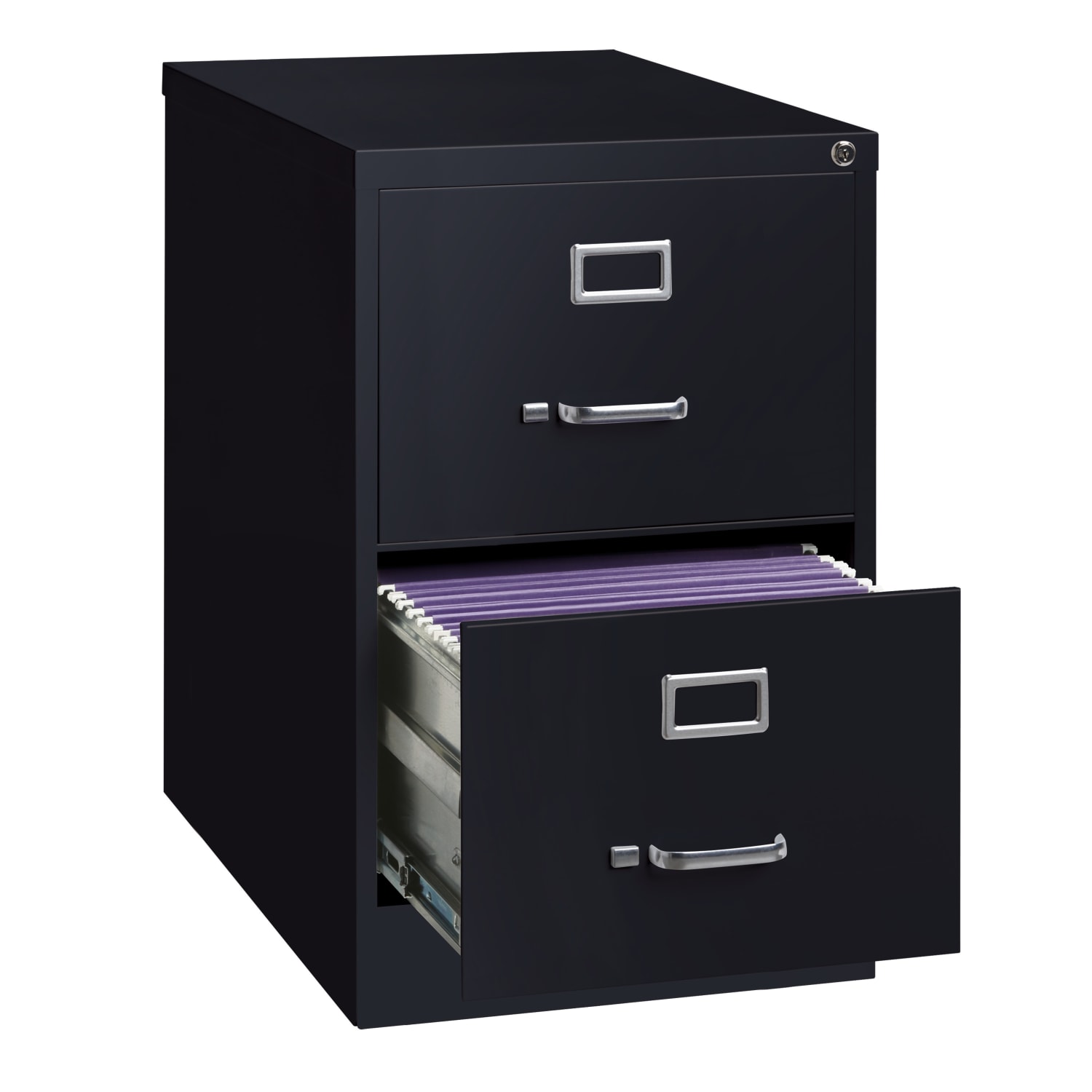 WorkPro 26-1/2inD Vertical 2-Drawer Legal-Size File Cabinet, Black - Image 5