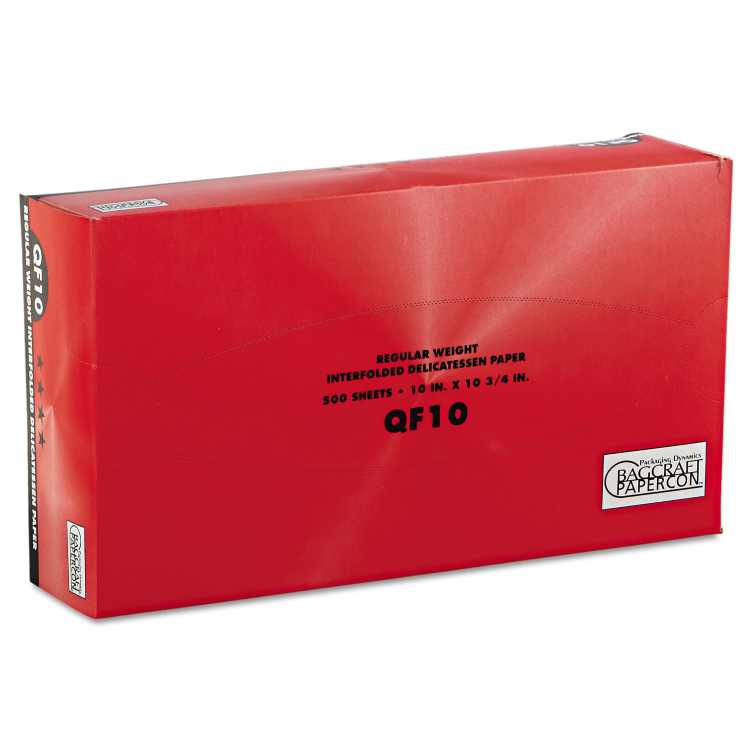Bagcraft QF10 Interfolded Dry Wax Paper, 10in x 10 1/4in, White, 500 Sheets Per Box, Carton Of 12 Boxes - Image 4