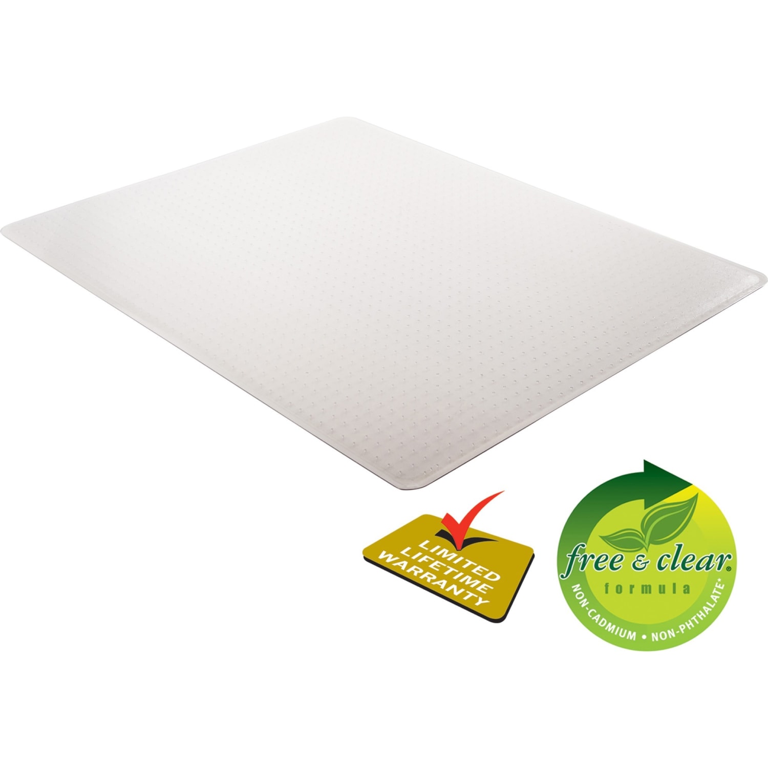Deflecto Execumat Heavy-Duty Vinyl Chair Mat For High-Pile Carpets, 46in x 60in, Translucent - Image 3