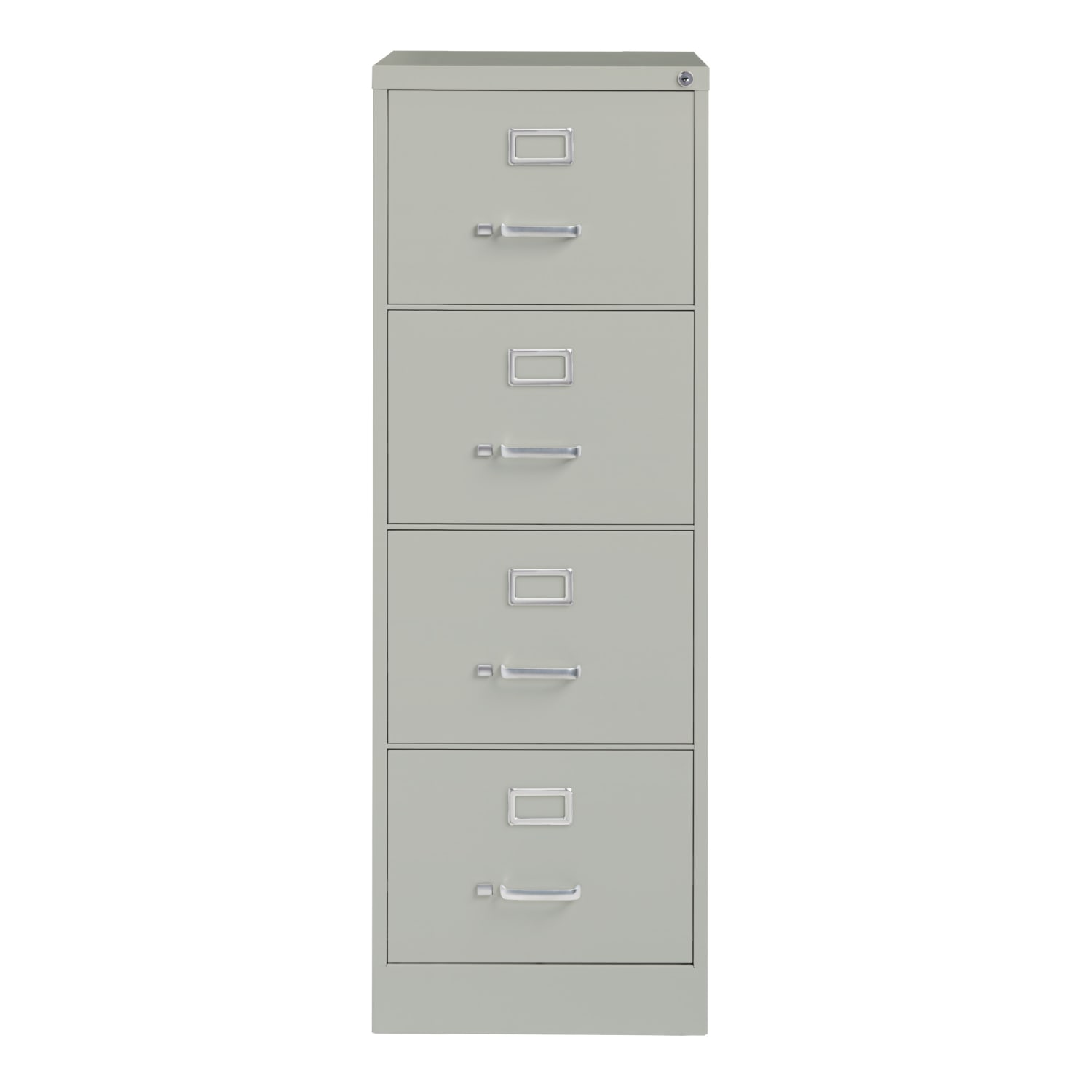 WorkPro 26-1/2inD Vertical 4-Drawer Legal-Size File Cabinet, Light Gray - Image 3