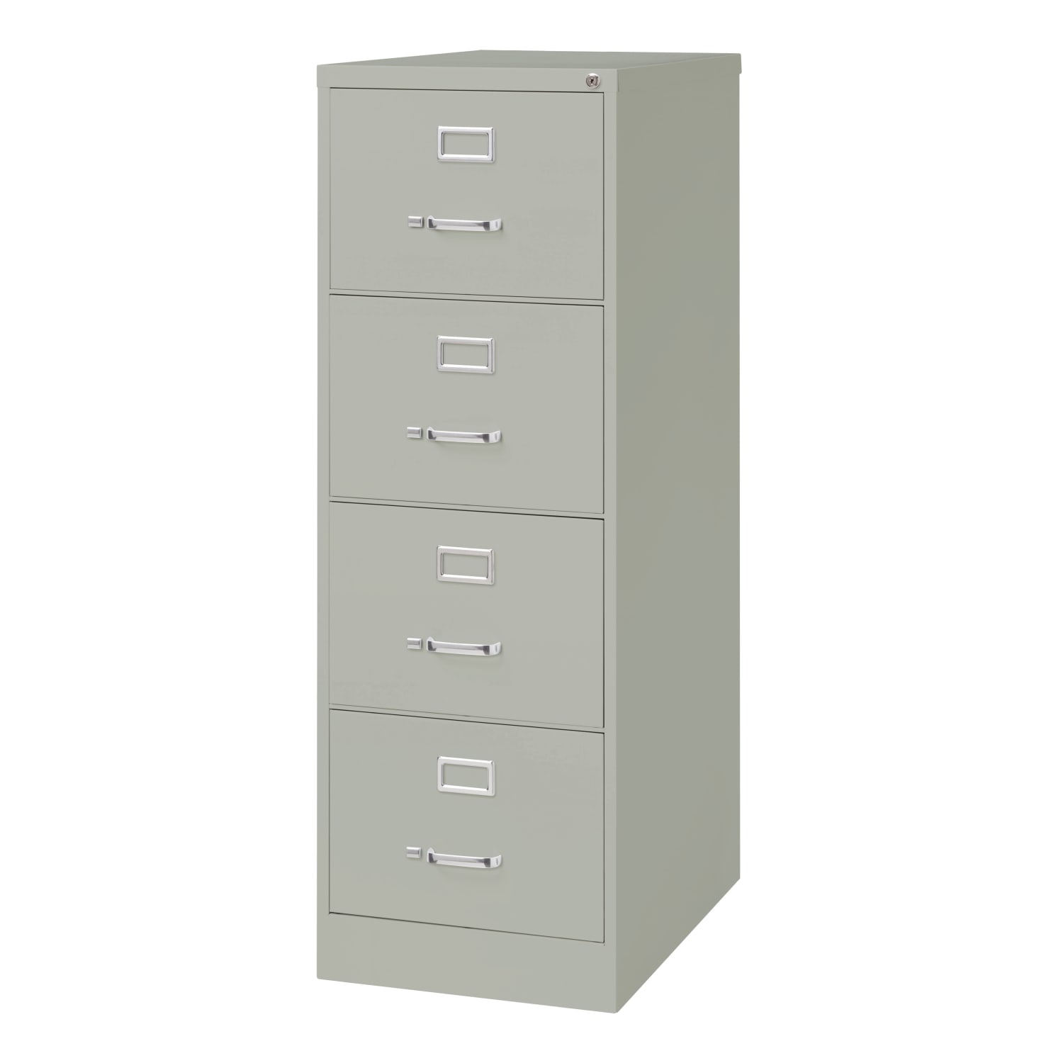 WorkPro 26-1/2inD Vertical 4-Drawer Legal-Size File Cabinet, Light Gray - Image 4