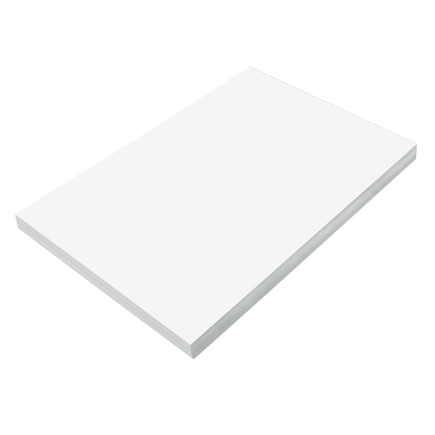 Prang Construction Paper, Medium Weight, 12in x 18in, Bright White, 100 Sheets Per Pack, Set Of 5 Packs - Image 4