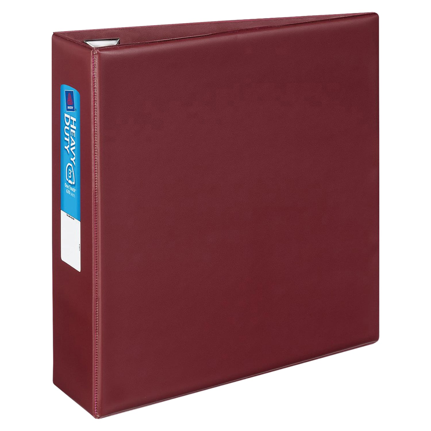 Avery Heavy-Duty 3-Ring Binder With Locking One-Touch EZD Rings, 3in D-Rings, 45% Recycled, Maroon - Image 5