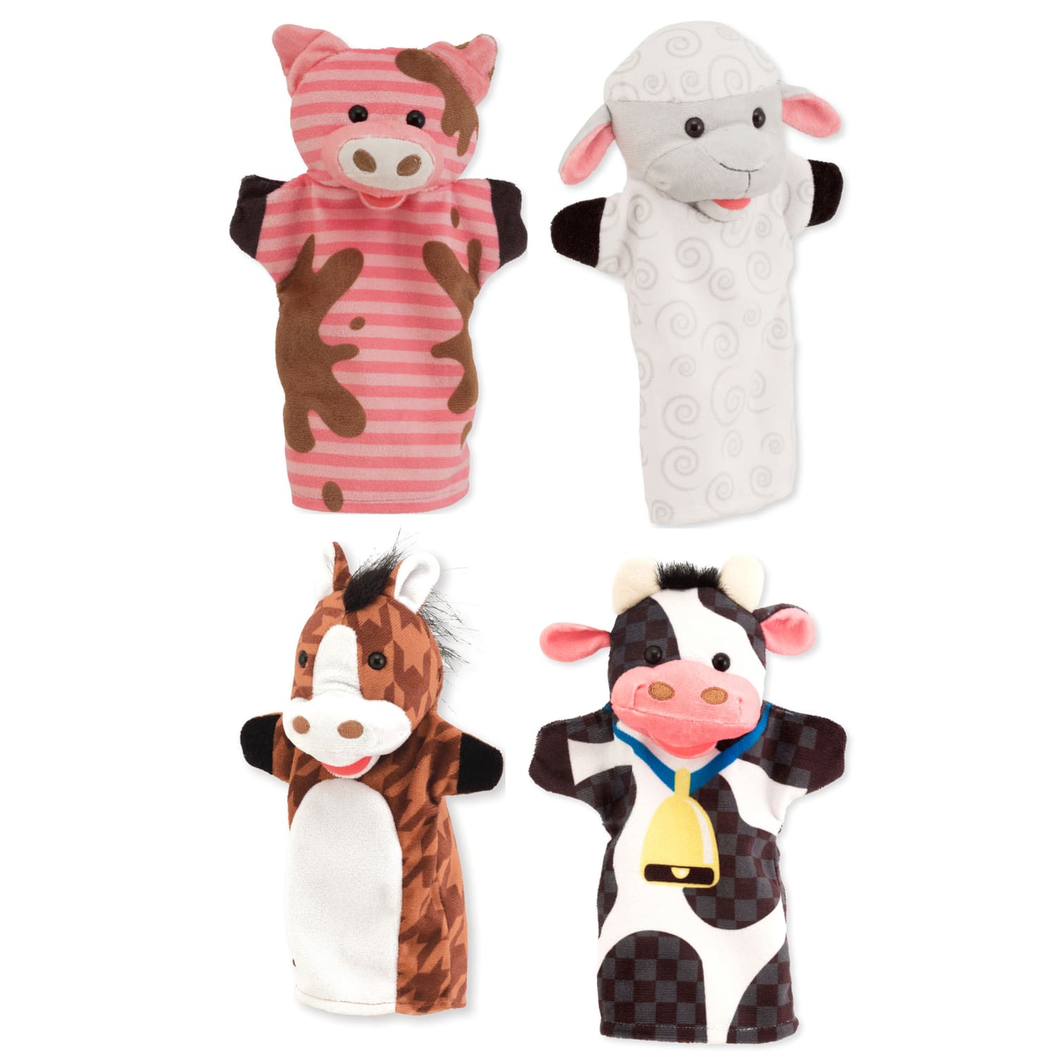 Melissa & Doug Farm Friends Hand Puppets, Set Of 4 - Image 3