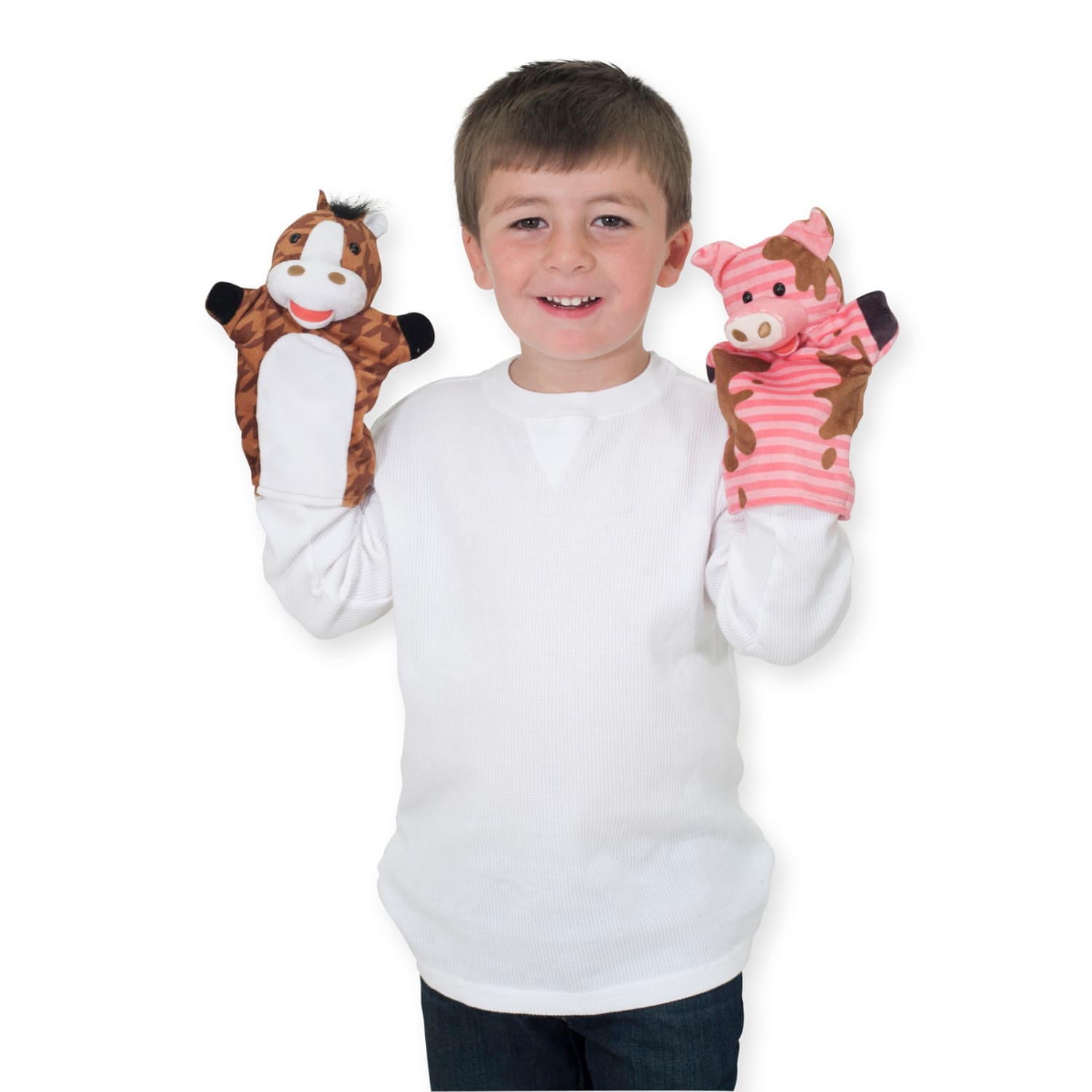 Melissa & Doug Farm Friends Hand Puppets, Set Of 4 - Image 4