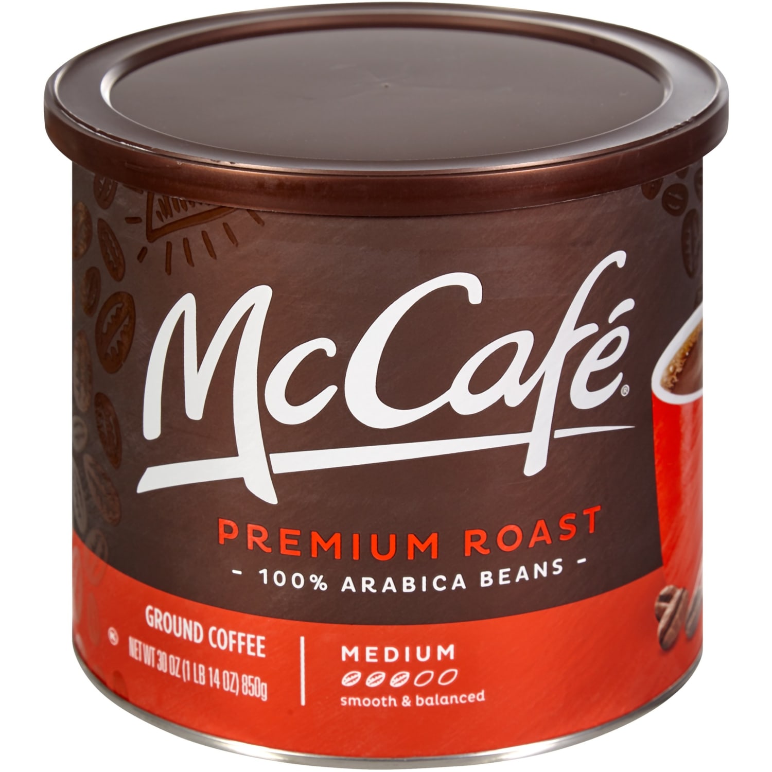 McCafe Ground Coffee, Premium Roast, Arabica, 1.87 Lb Per Canister - Image 3