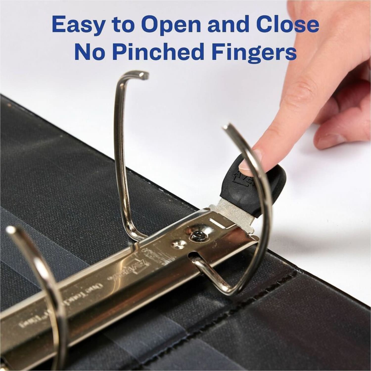 Avery Heavy-Duty 3-Ring Binder With Locking One-Touch EZD Rings, 5in D-Rings, 45% Recycled, Blue - Image 5