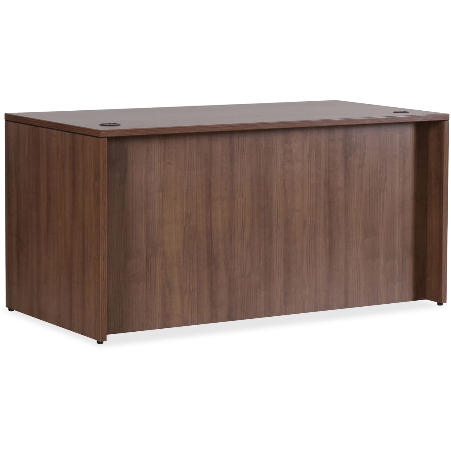 Lorell Essentials 60inW Rectangular Computer Desk Shell, Walnut - Image 3