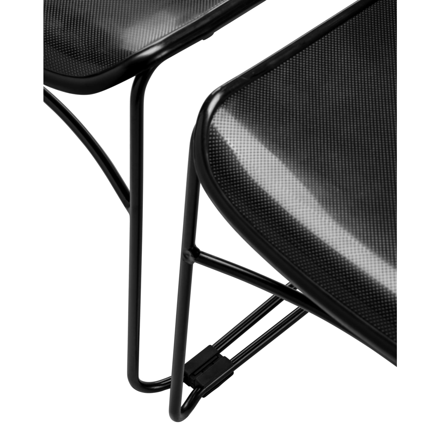 National Public Seating Commercialine Multipurpose Ultra Compact Stack Chairs, Navy/Black, Set Of 4 Chairs - Image 5