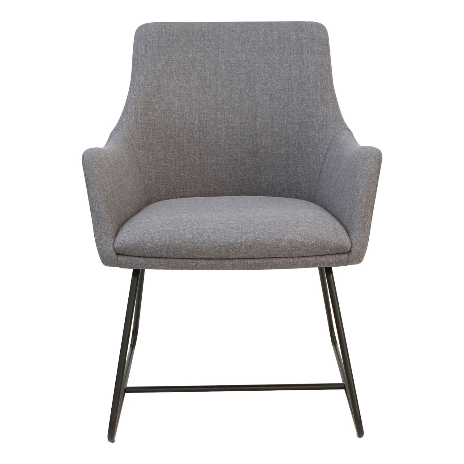 Lorell Guest Chair GrayBlack PopularChairscom