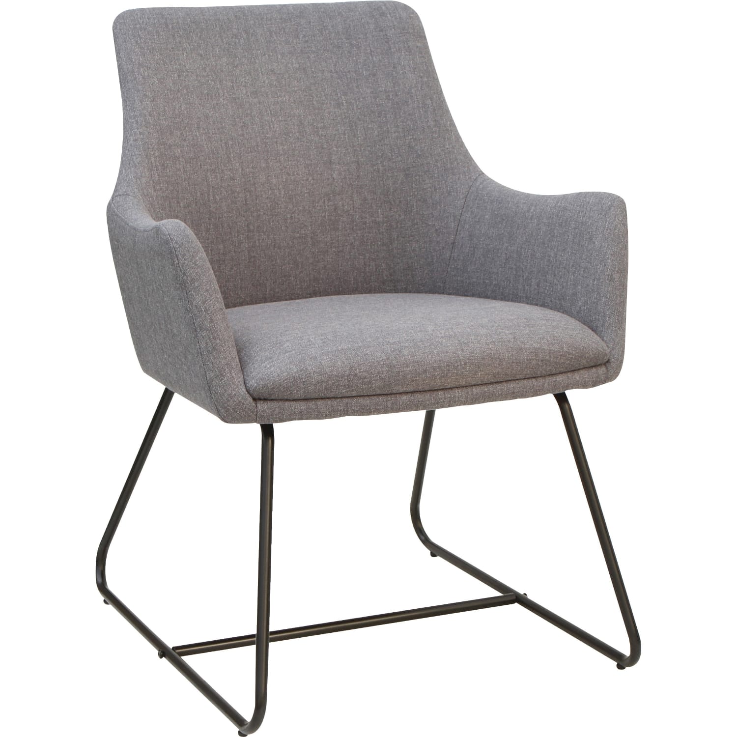 Lorell Guest Chair GrayBlack PopularChairscom