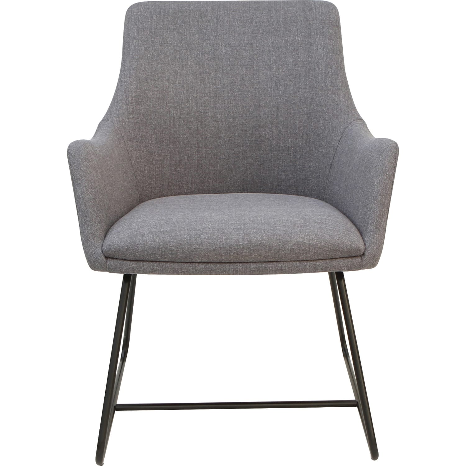 Lorell Guest Chair GrayBlack PopularChairscom
