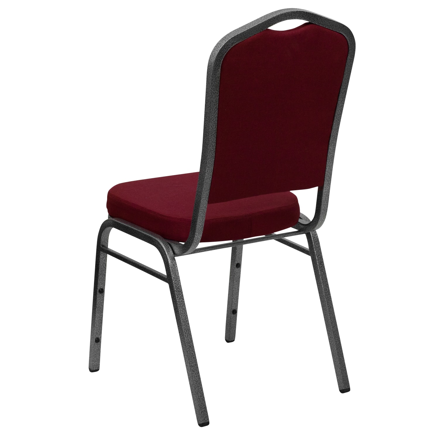 Flash Furniture HERCULES Series Crown Back Stacking Banquet Chair, Burgundy/Silvervein - Image 8