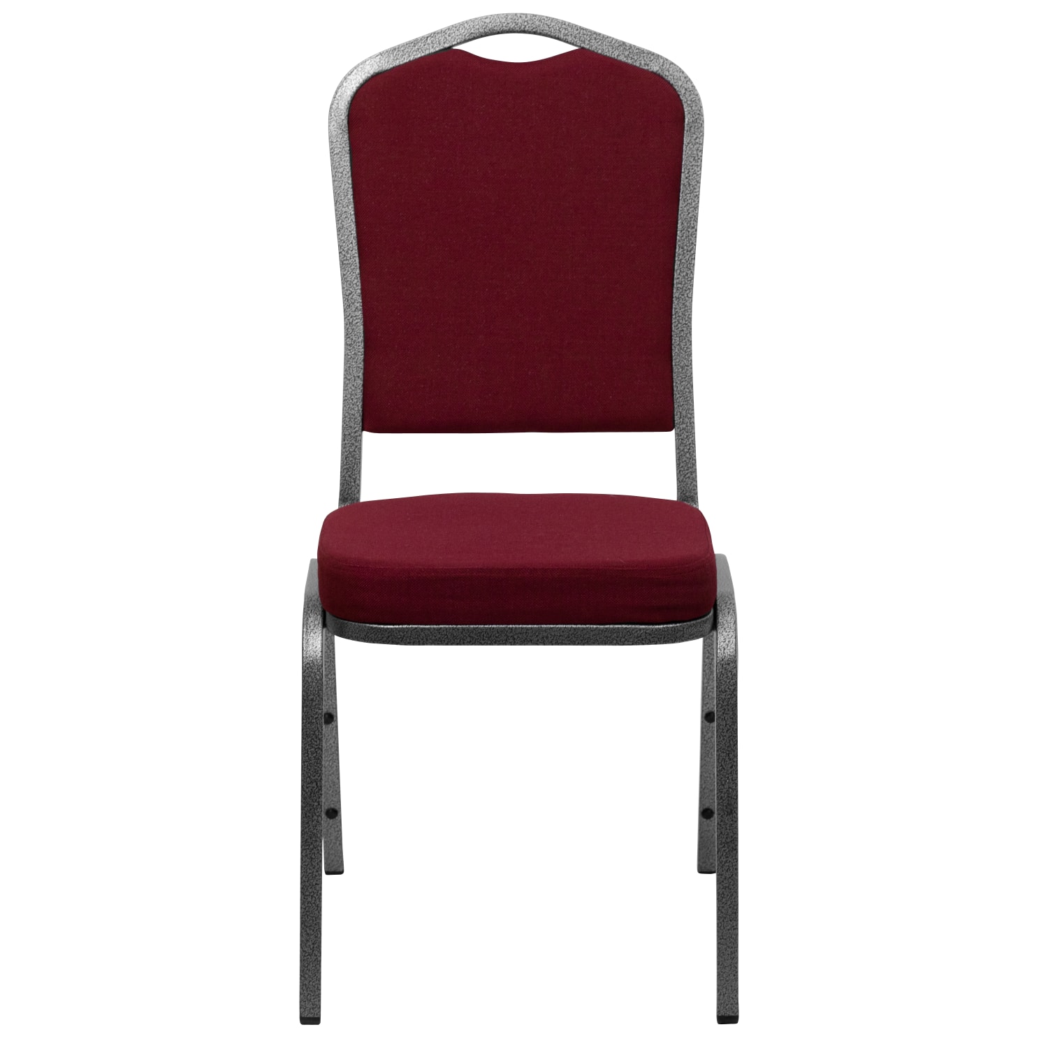 Flash Furniture HERCULES Series Crown Back Stacking Banquet Chair, Burgundy/Silvervein - Image 11