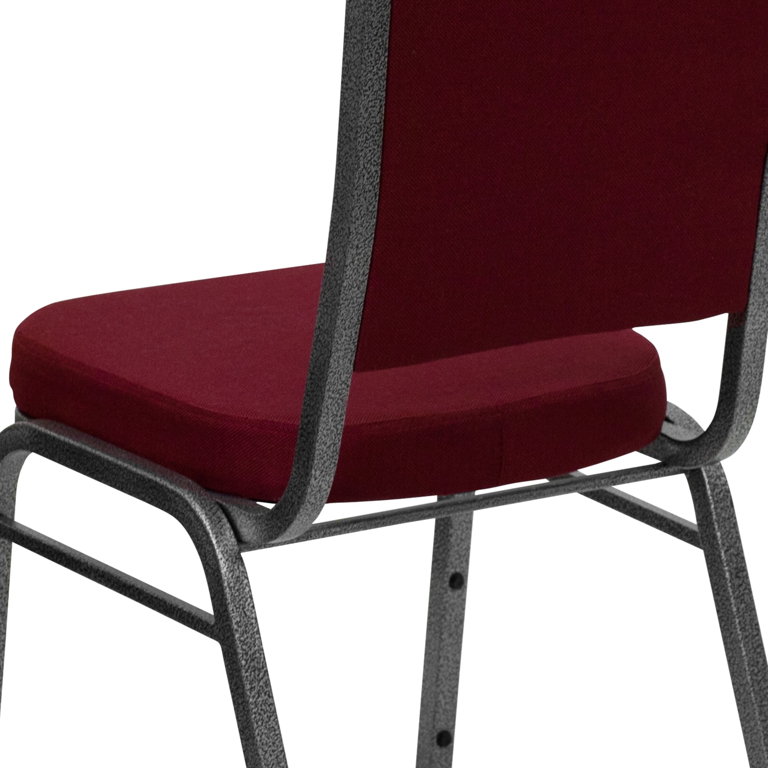 Flash Furniture HERCULES Series Crown Back Stacking Banquet Chair, Burgundy/Silvervein - Image 13