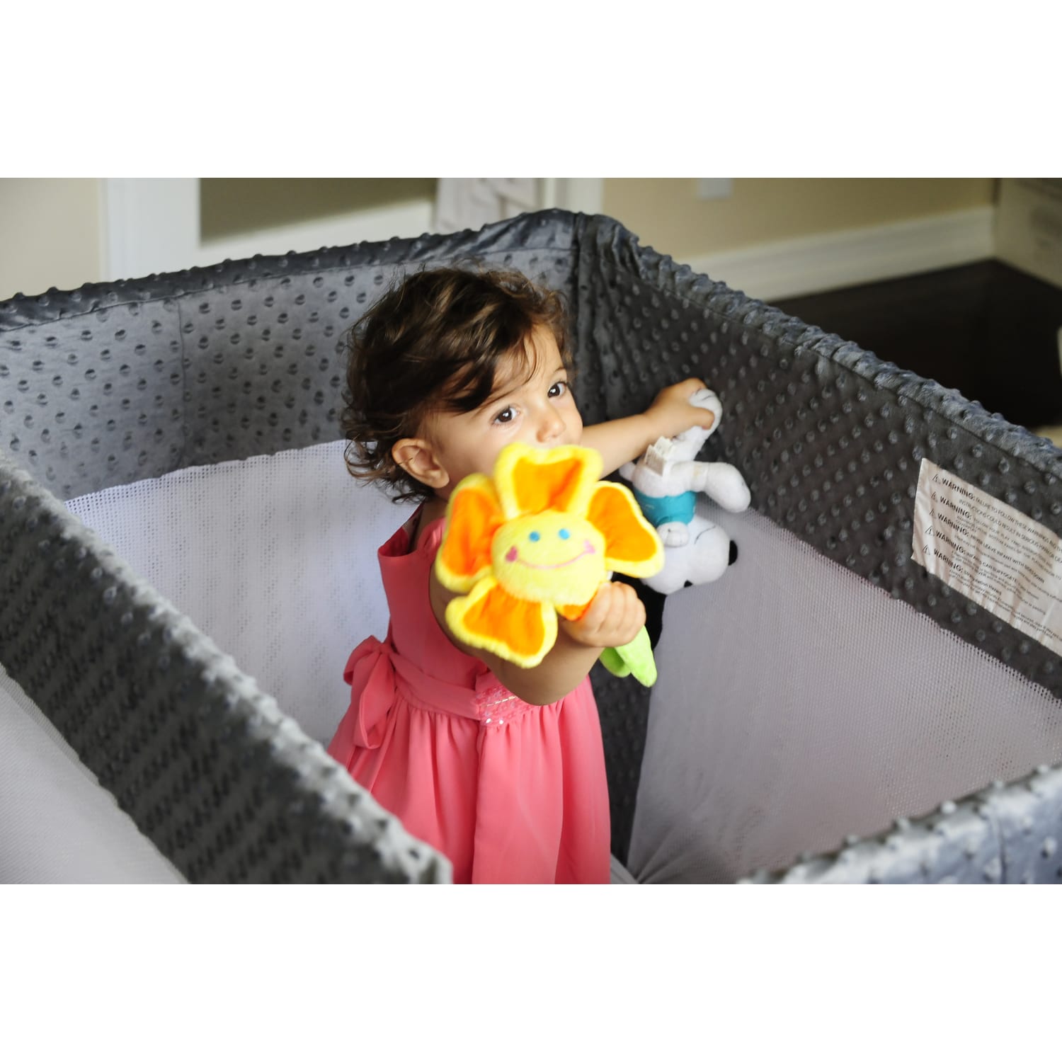 Coverplay Play Yard Polyester Slipcovers, 41in x 30in x 29in, Gray/Solid, Case Of 6 Slipcovers - Image 6