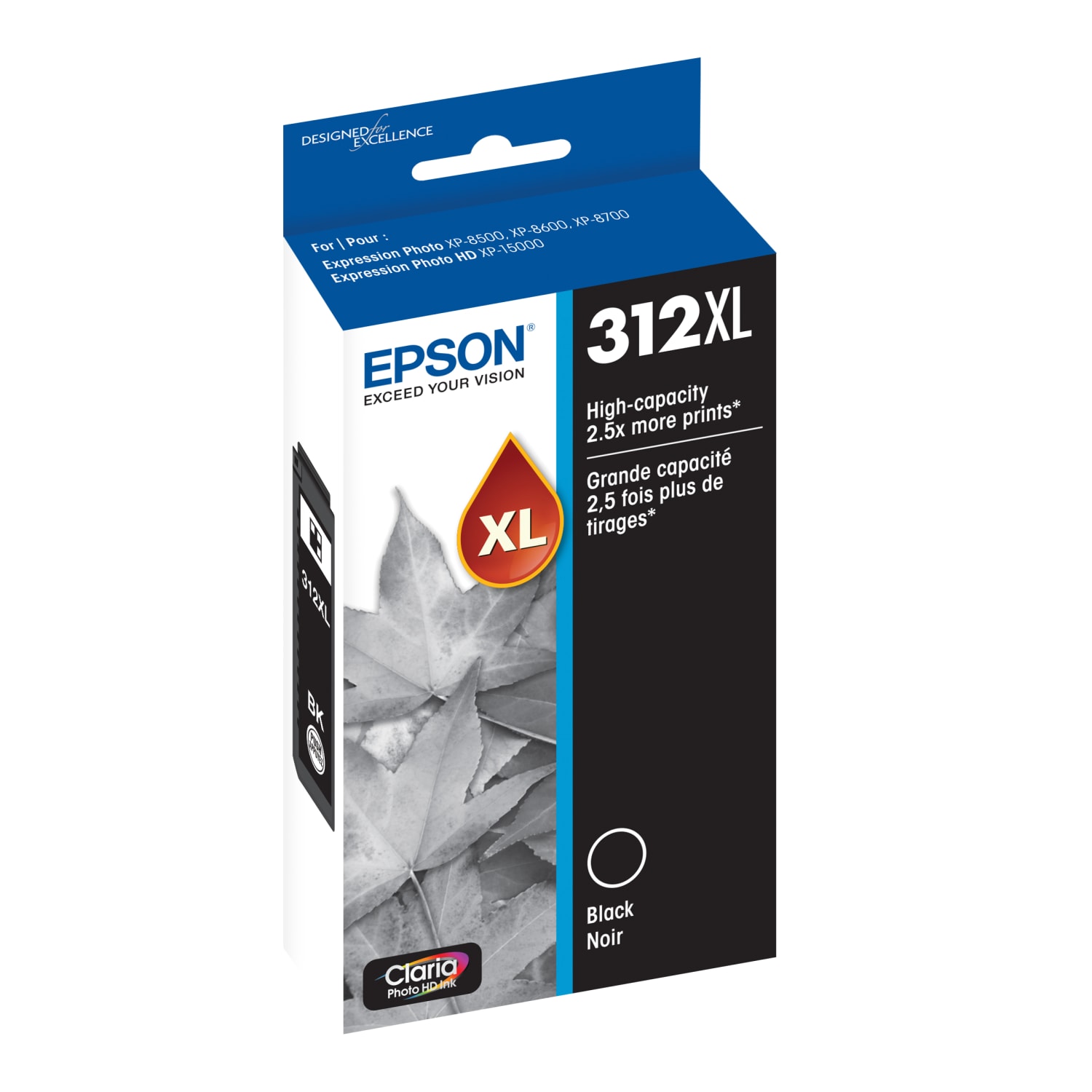 Epson 312XL Claria Photo Black High-Yield Ink Cartridge,T312XL120-S - Image 3