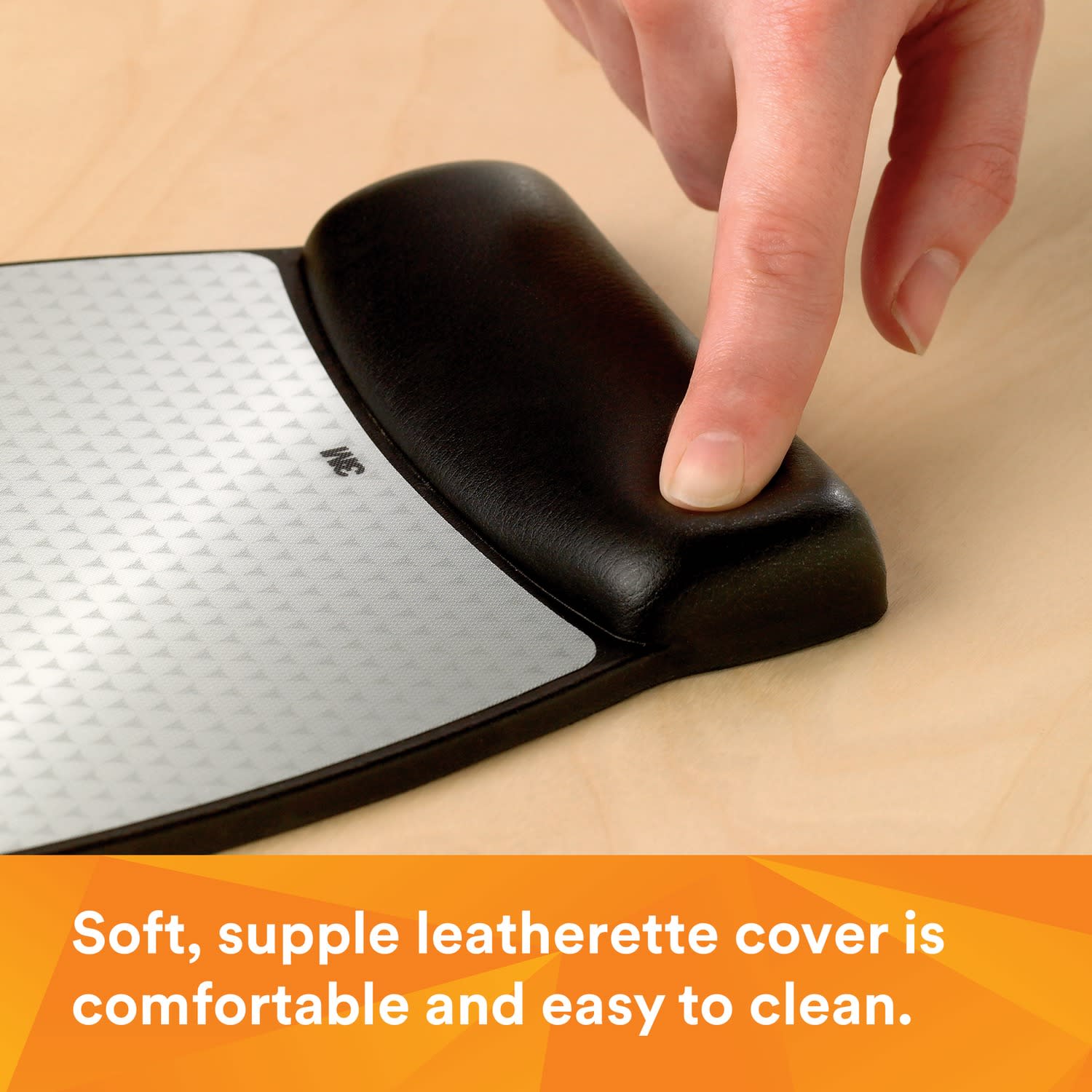 3M Precise Mouse Pad With Gel Wrist Rest, Compact, Black - Image 4